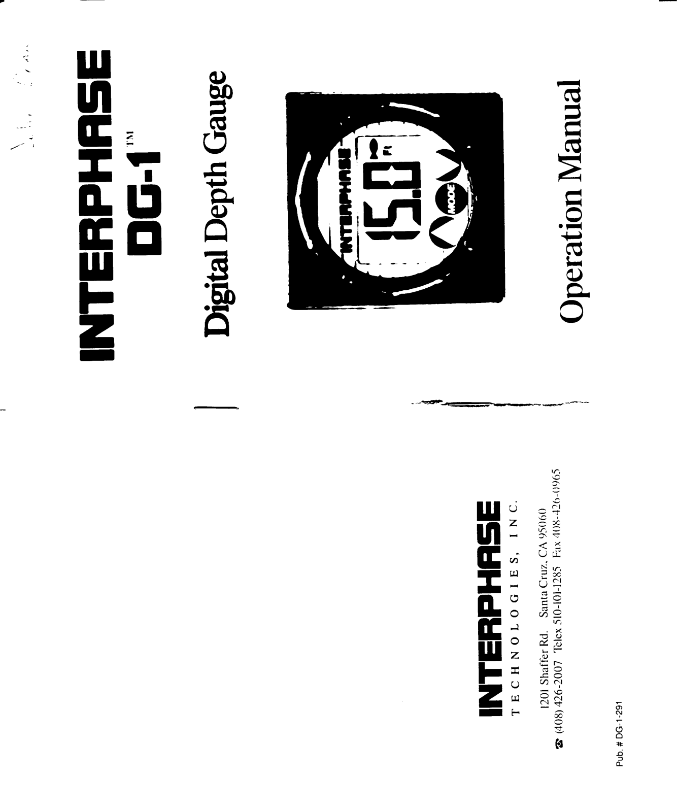 Interphase DG-1 Operation Manual - ManualMachine.com