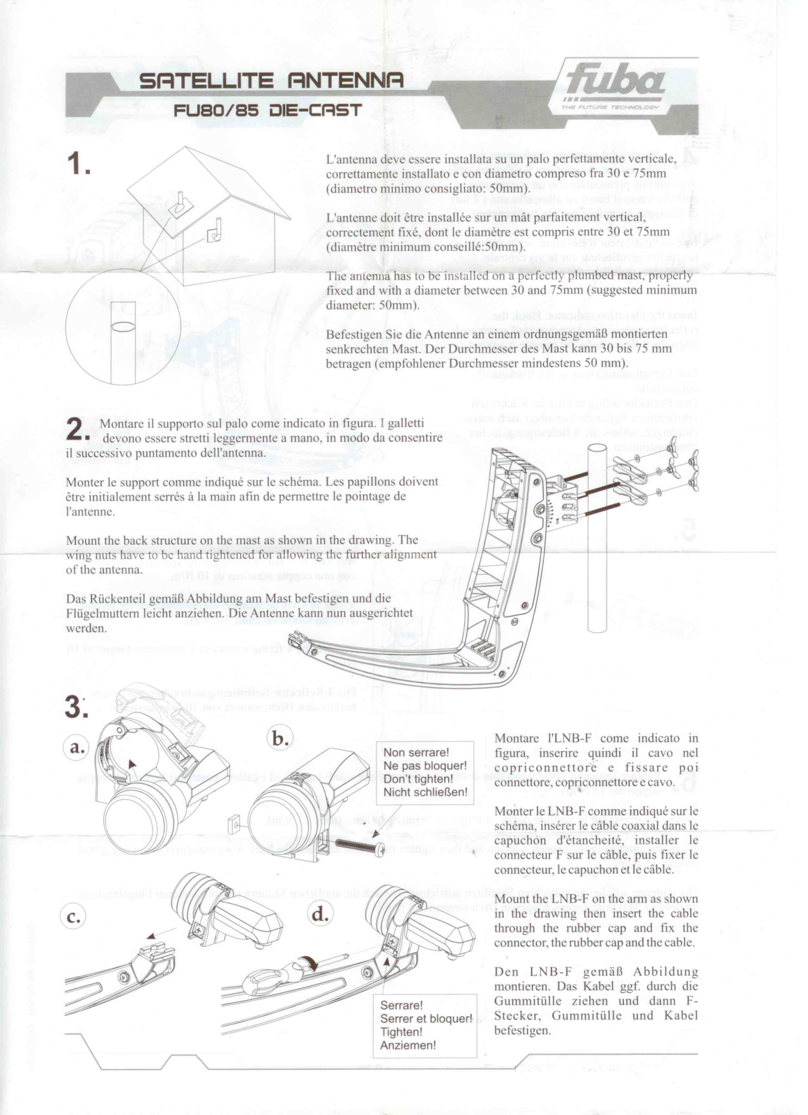 fuba FU80, FU85 User guide