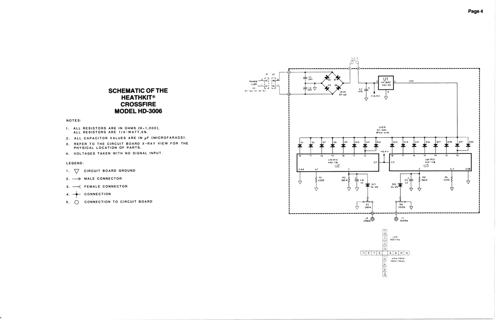 Heath Company HD-3006 Schematic