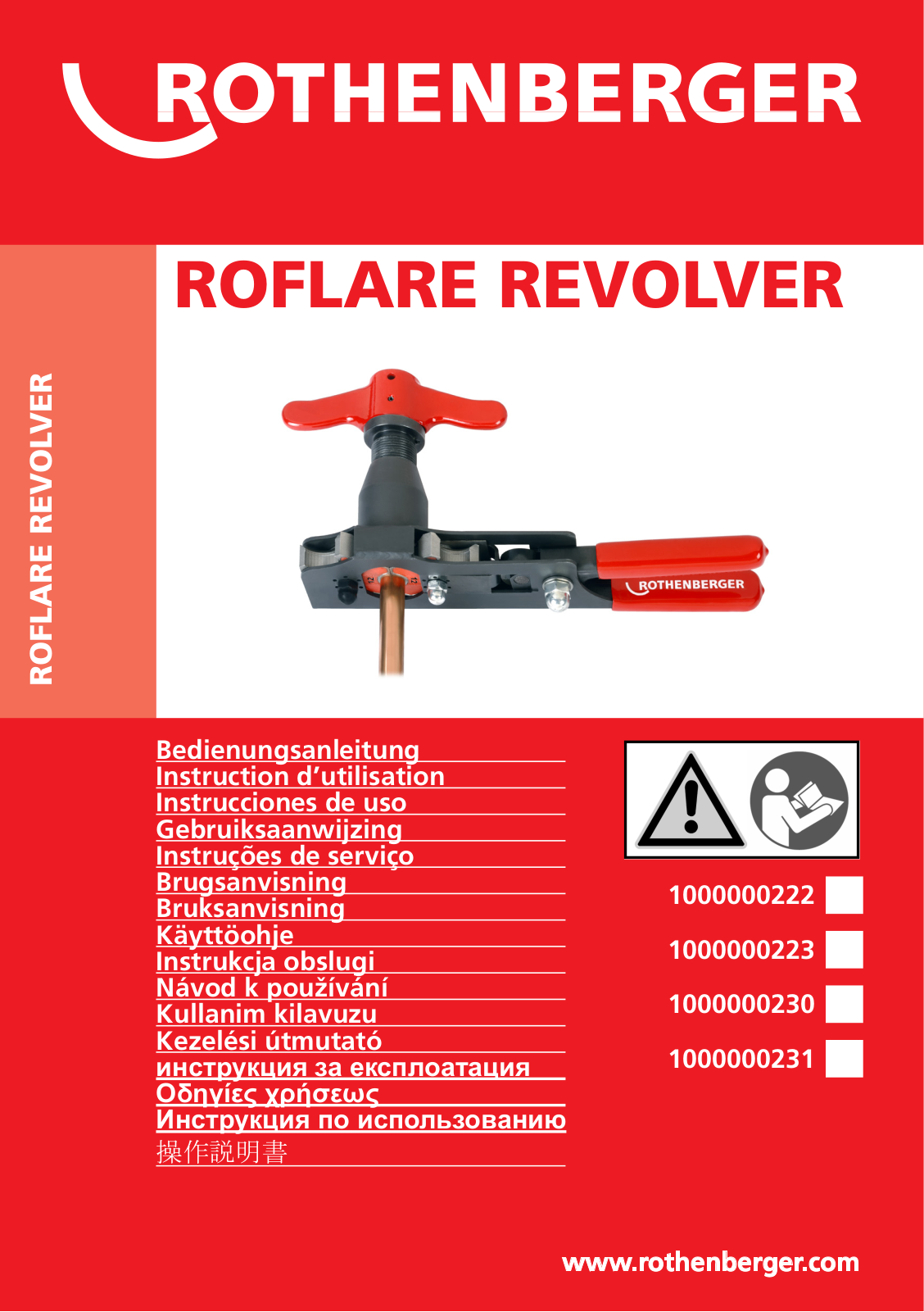 ROTHENBERGER ROFLARE REVOLVER User Manual