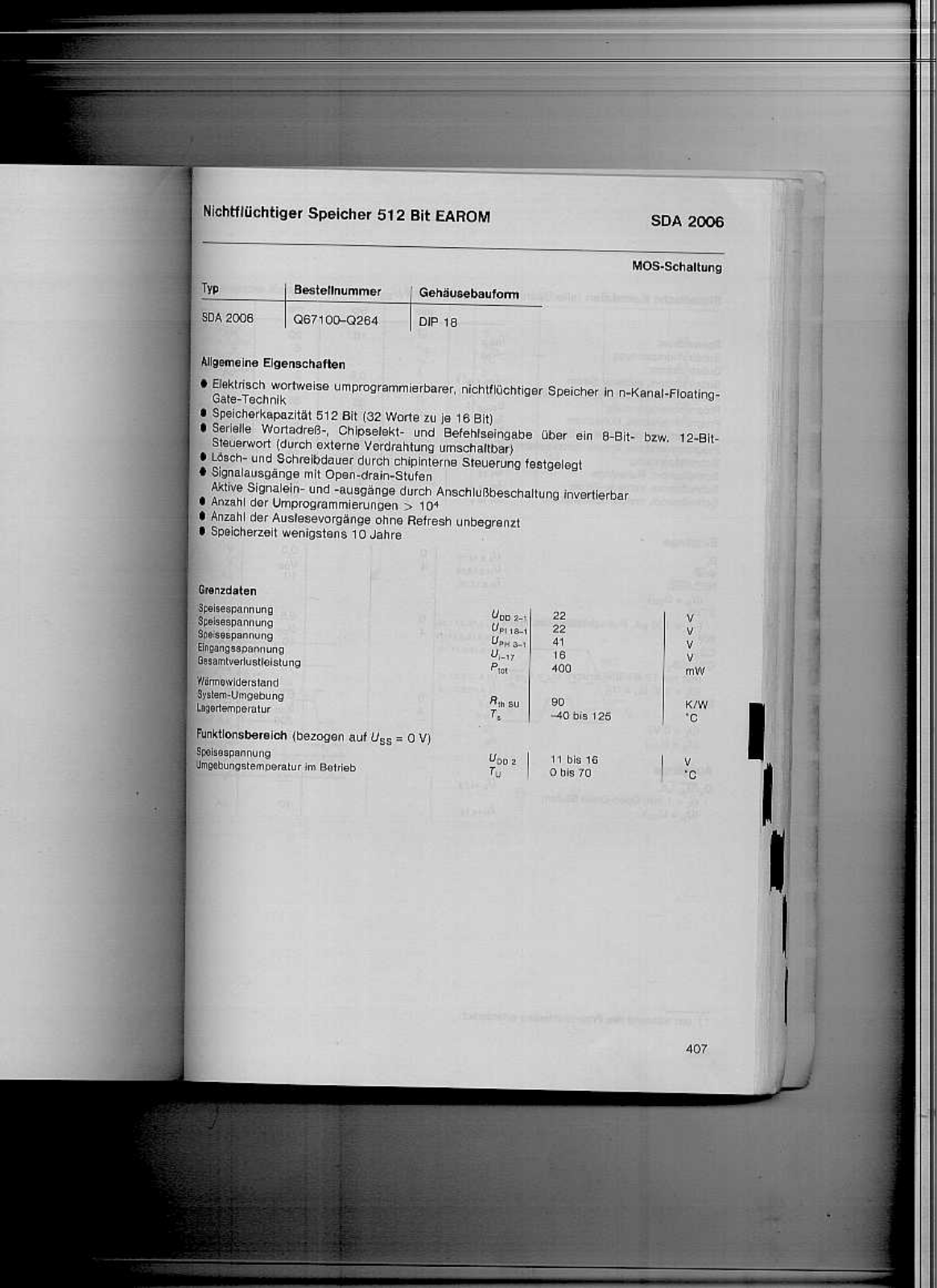 Datasheet SDA 2006 Datasheet - ManualMachine.com
