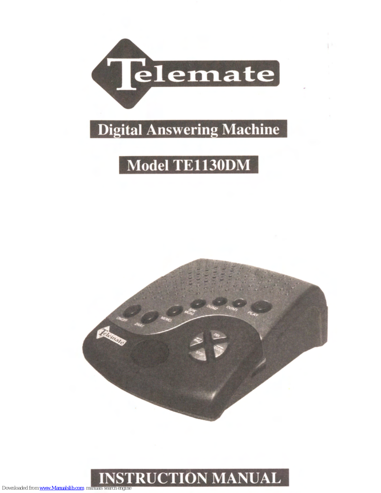 Telemate TE1130DM Instruction Manual