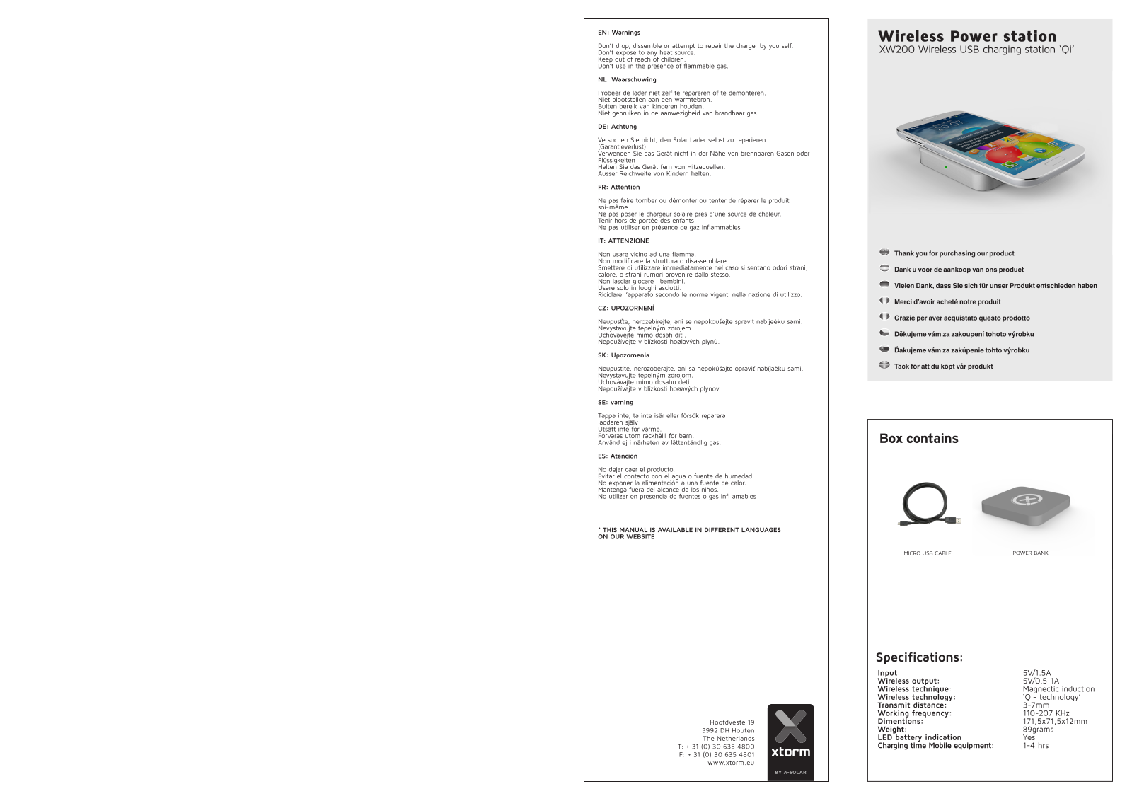 Xtorm by A-Solar XW200 Data Sheet