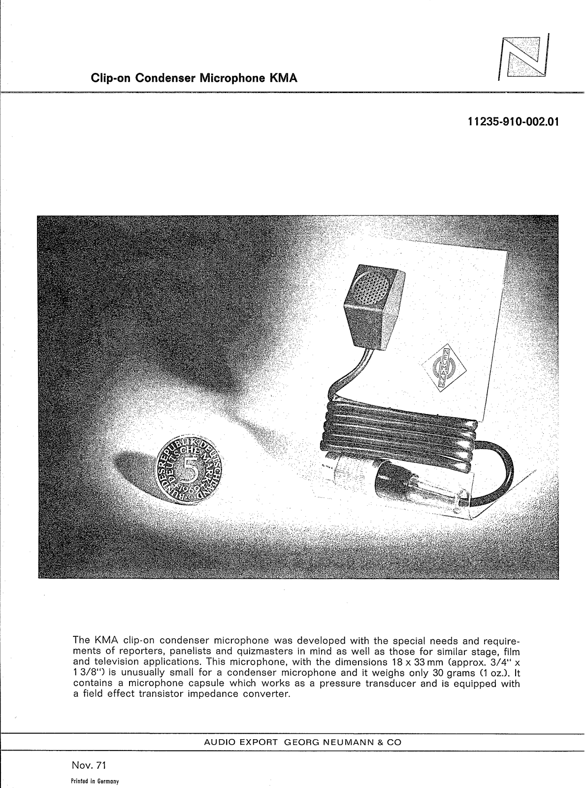 Neumann KMA User Manual