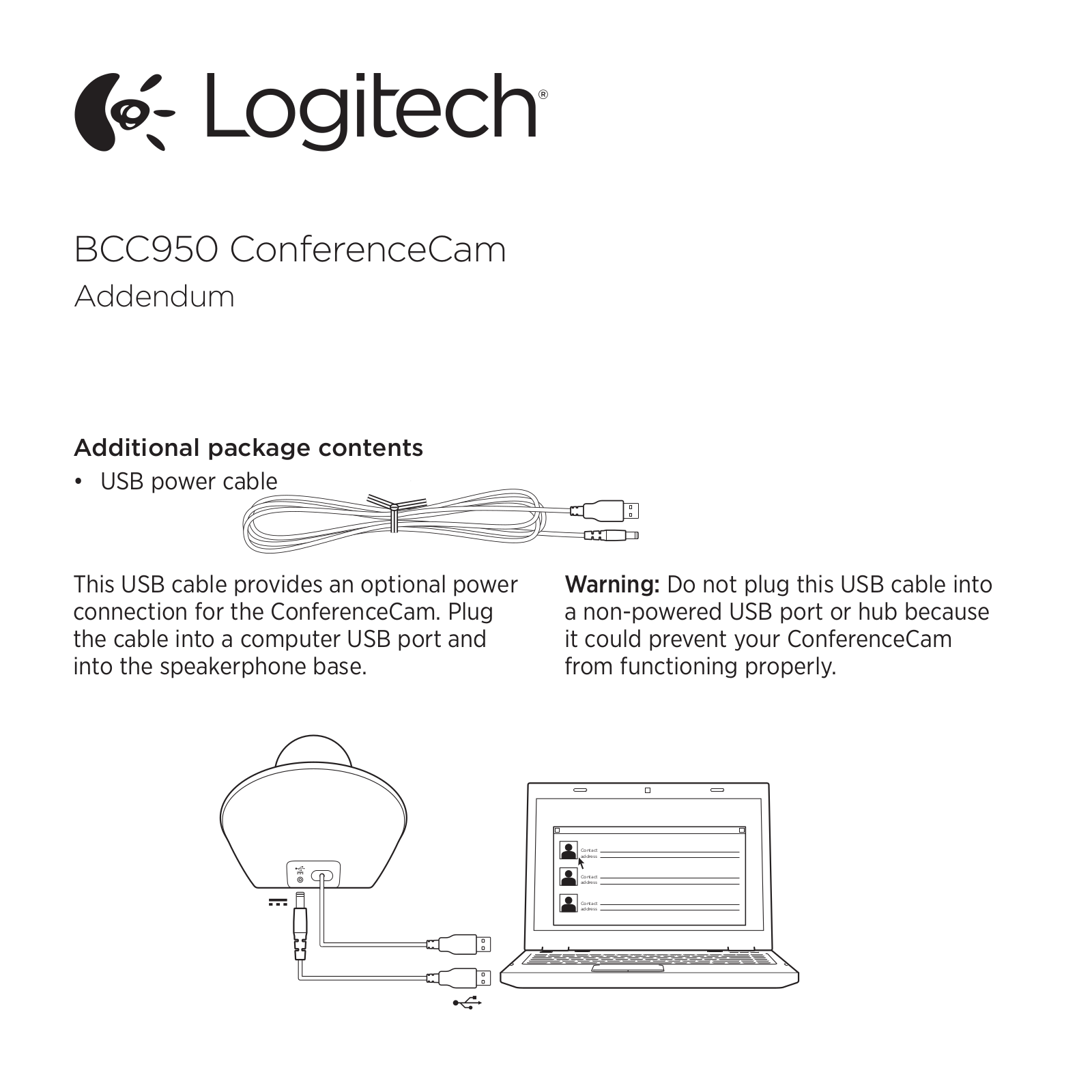 Logitech BCC950 Owner's Manual