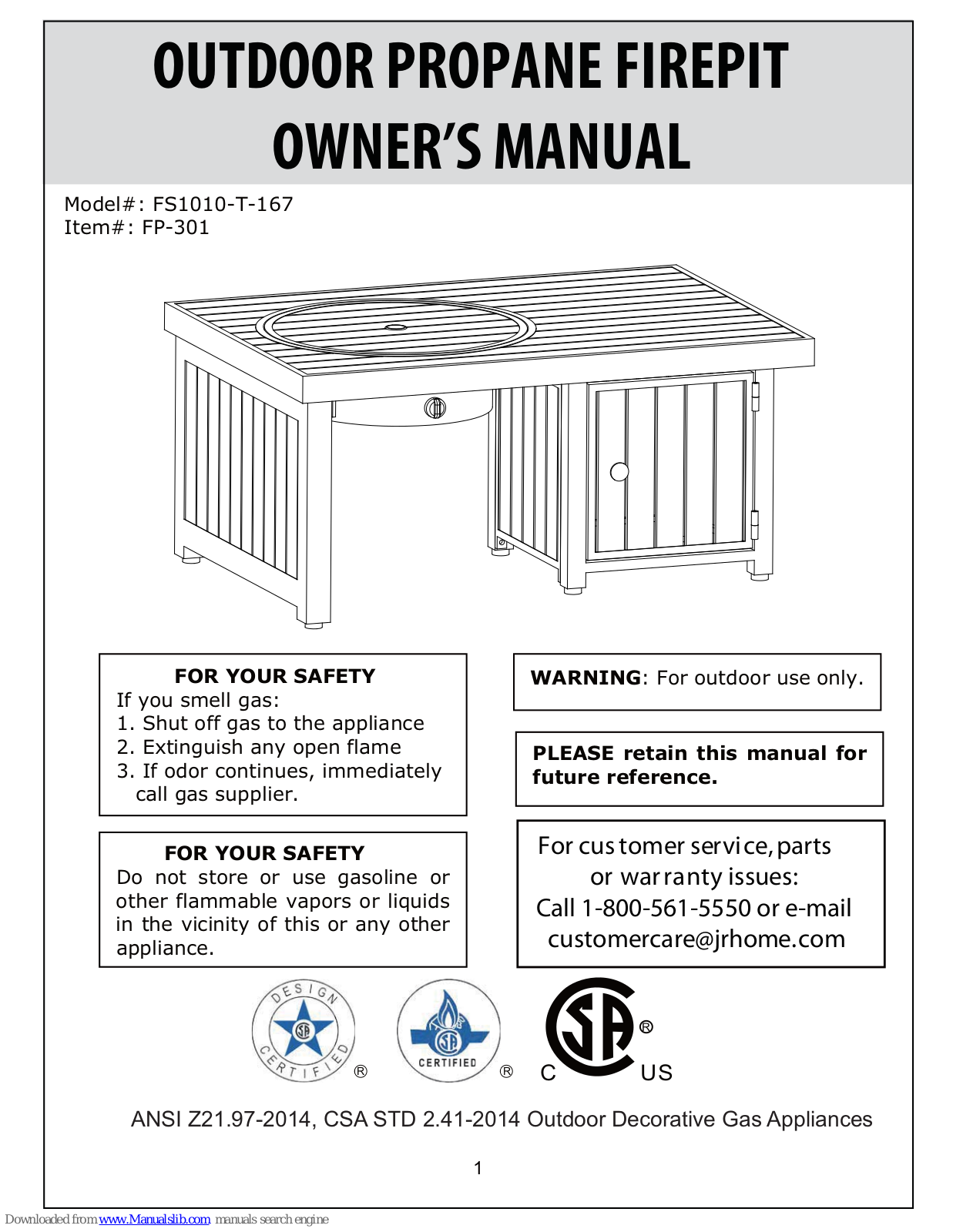 Paramount Fitness FS1010-T-167 Owner's Manual