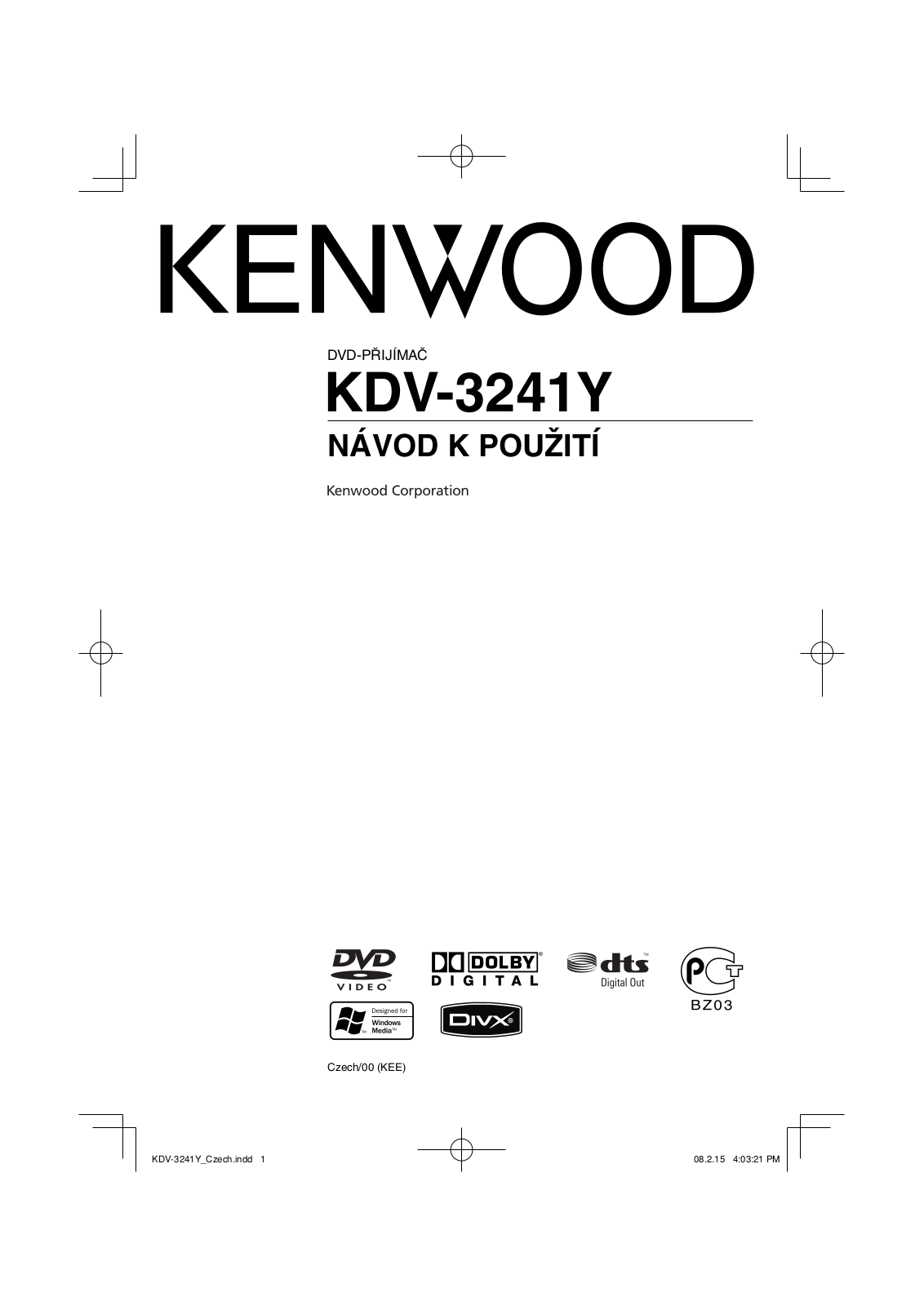 Kenwood KDV-3241Y User Manual