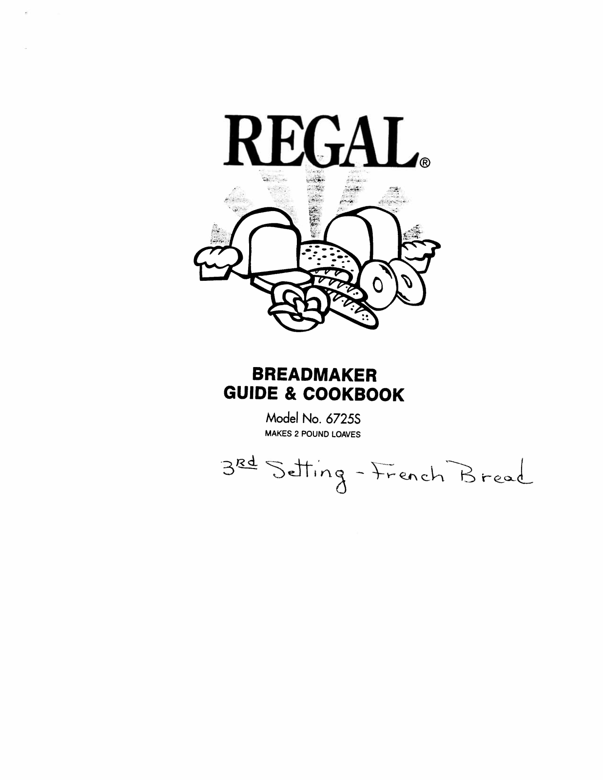 Regal 6725S User Manual