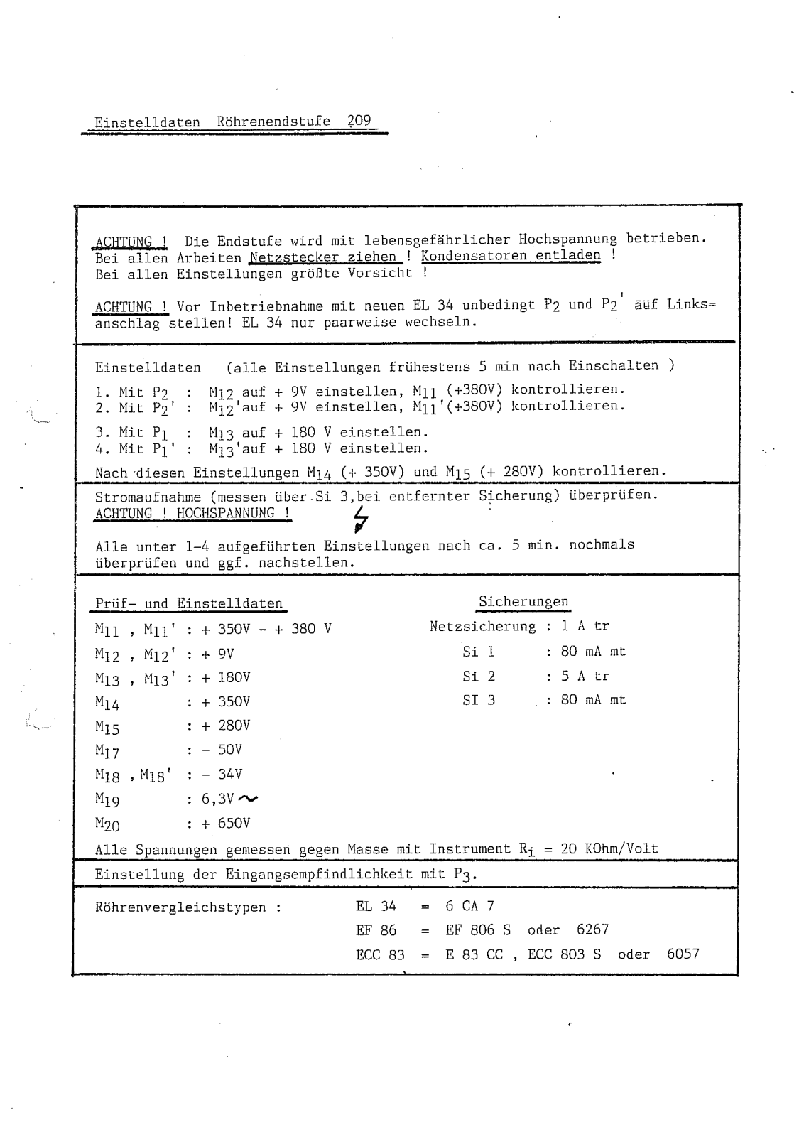 T and A Elektroakustik OEC-2000 Schematic