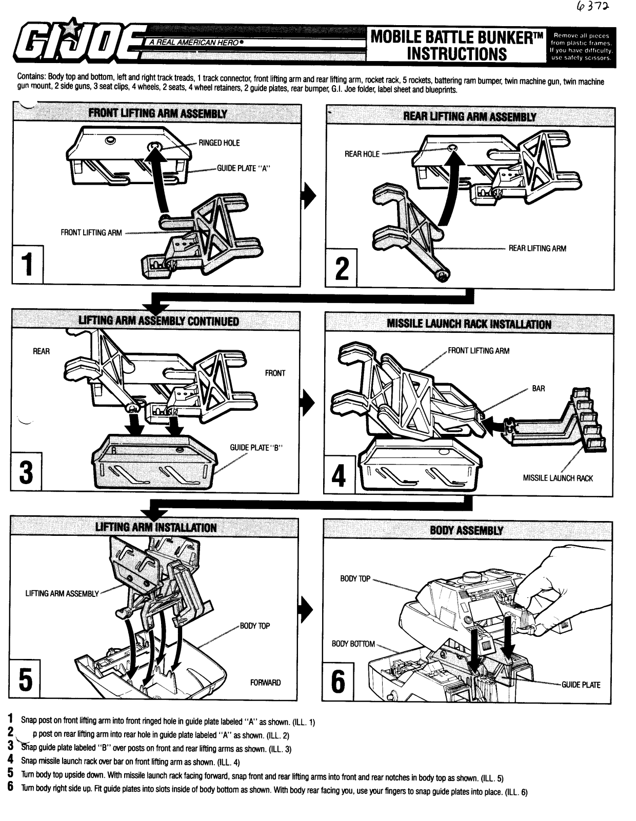 Hasbro GIJoe Mobile Battle Bunker User Manual