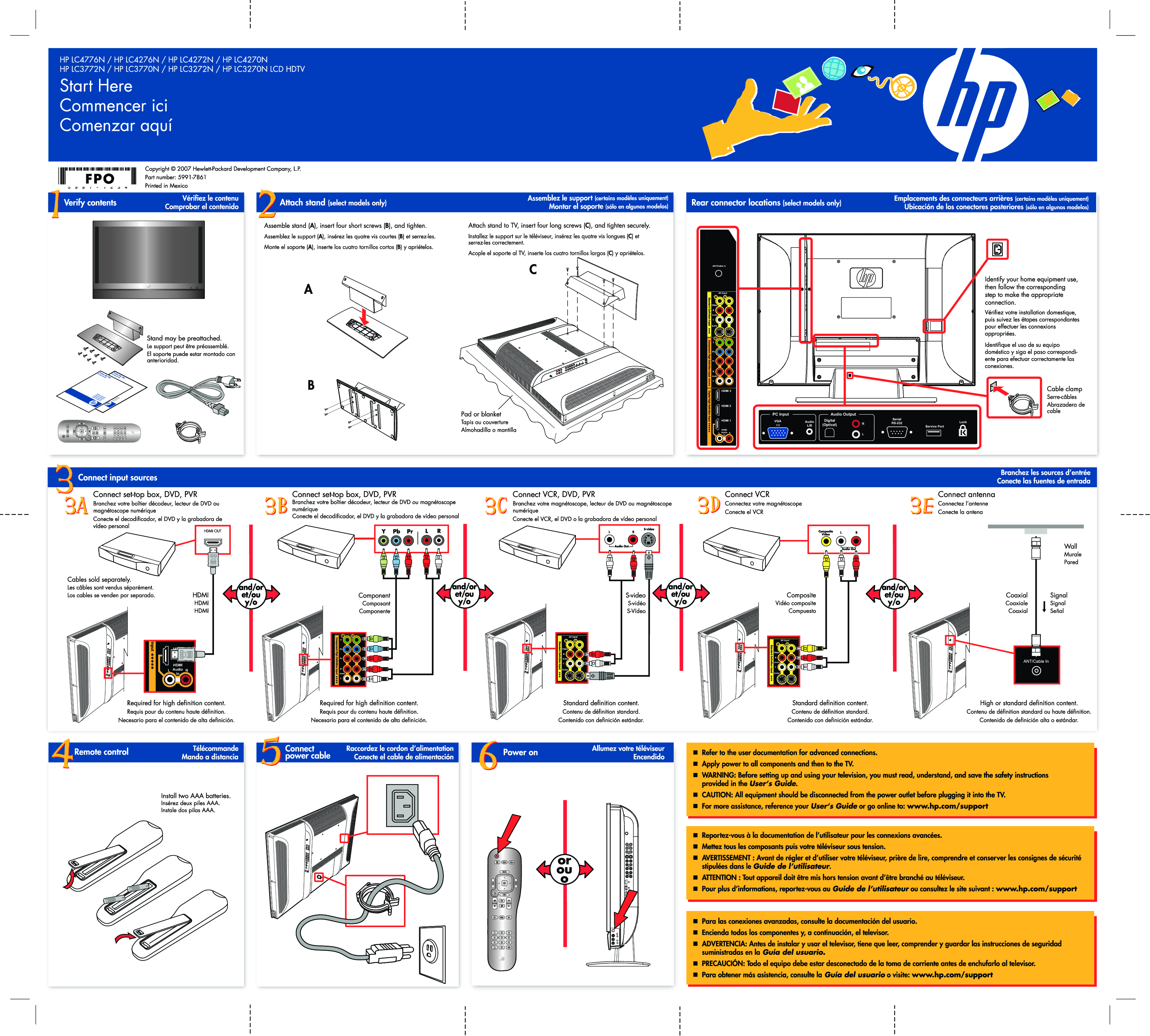 HP LC4270N, LC3772N, LC3272N, LC4776N, LC4276N User Manual