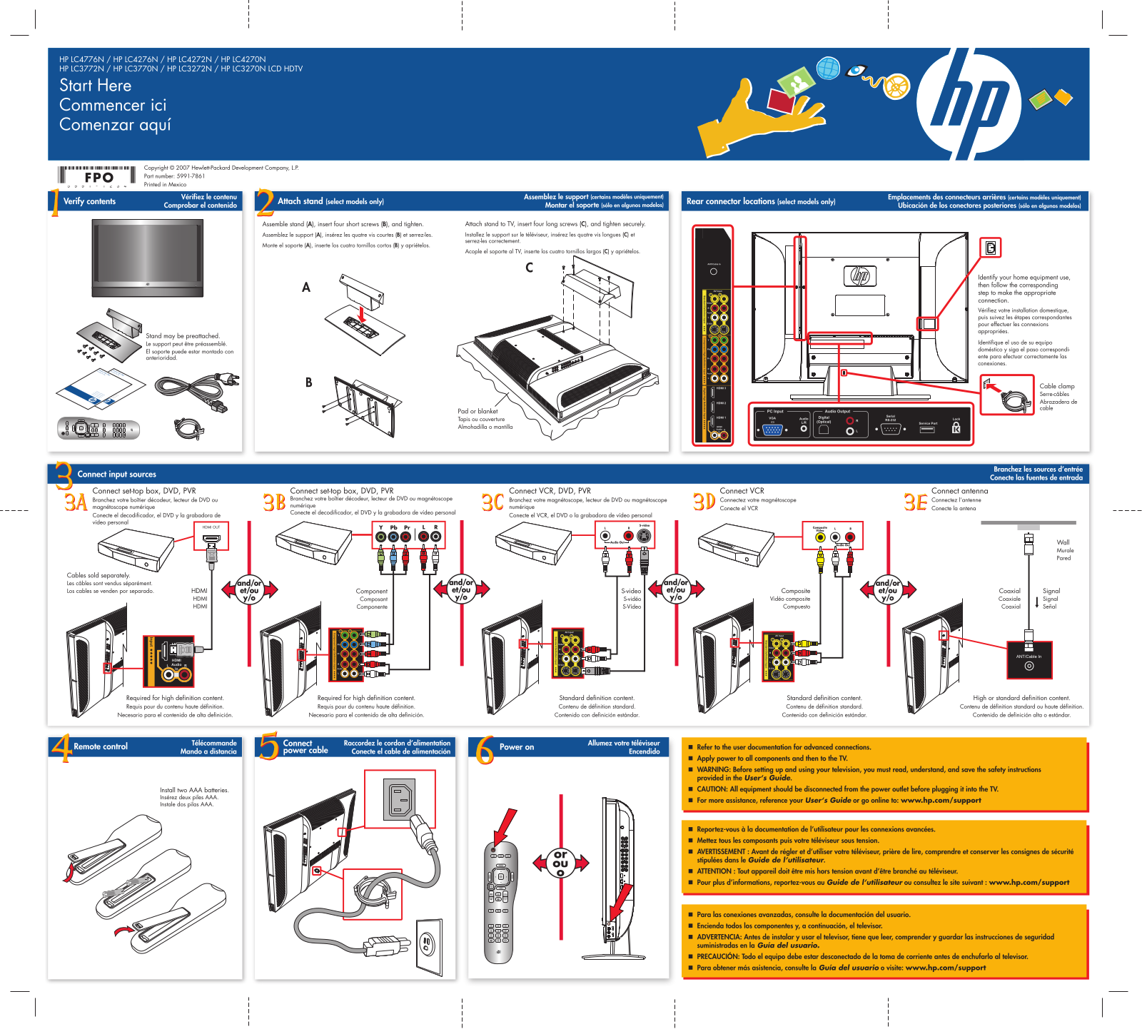 HP LC4270N, LC3772N, LC3272N, LC4776N, LC4276N User Manual