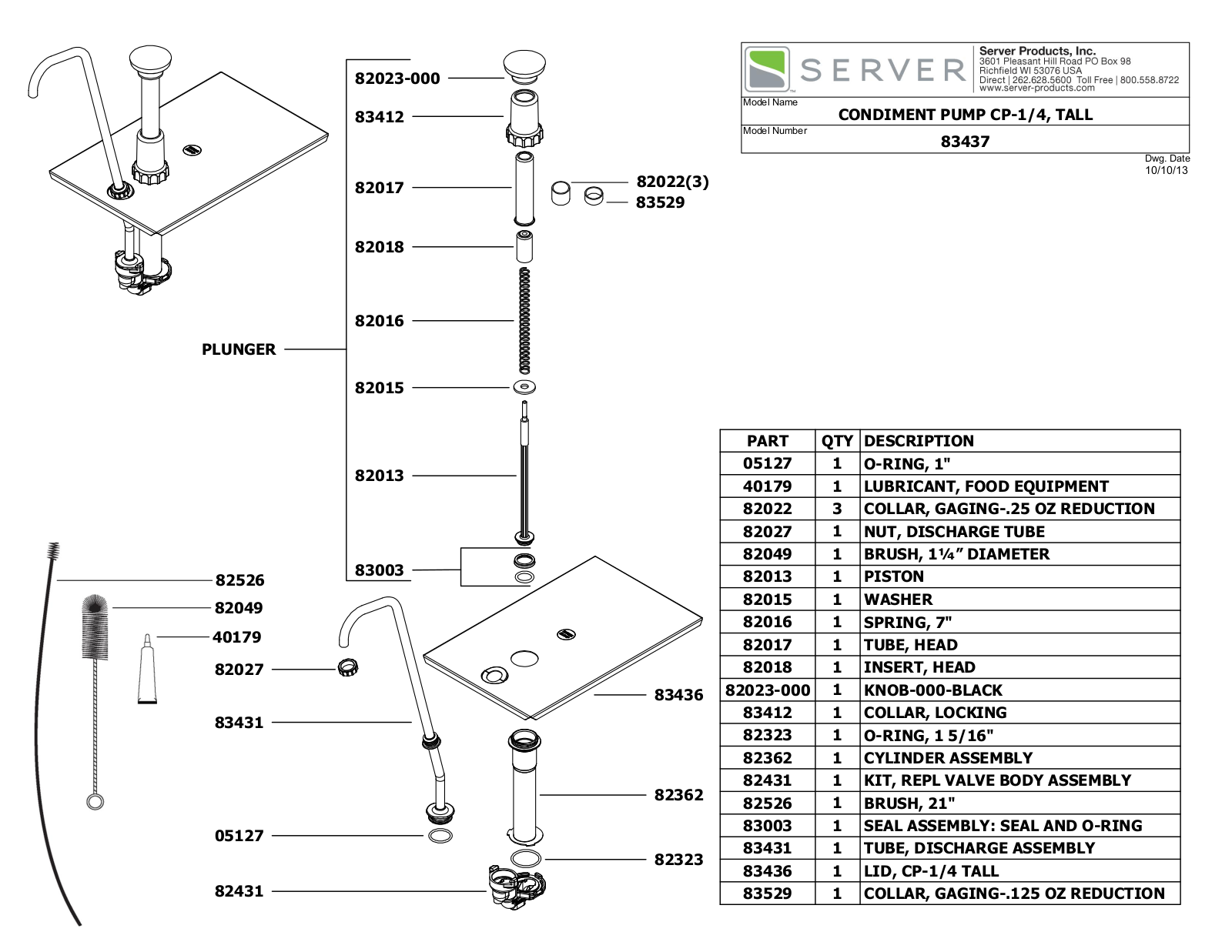 Server 83437 Parts Manual