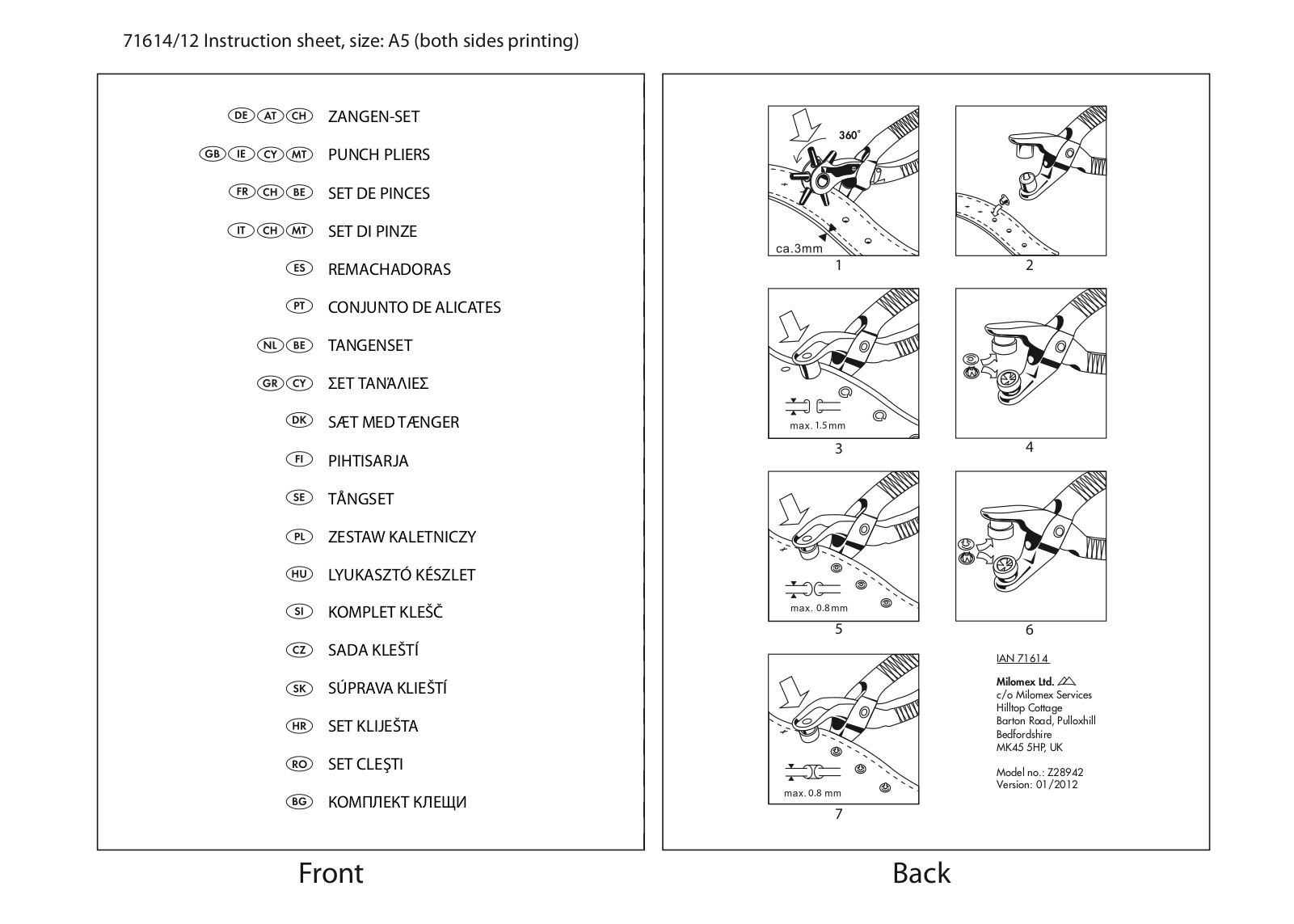 Powerfix Z28942 User Manual