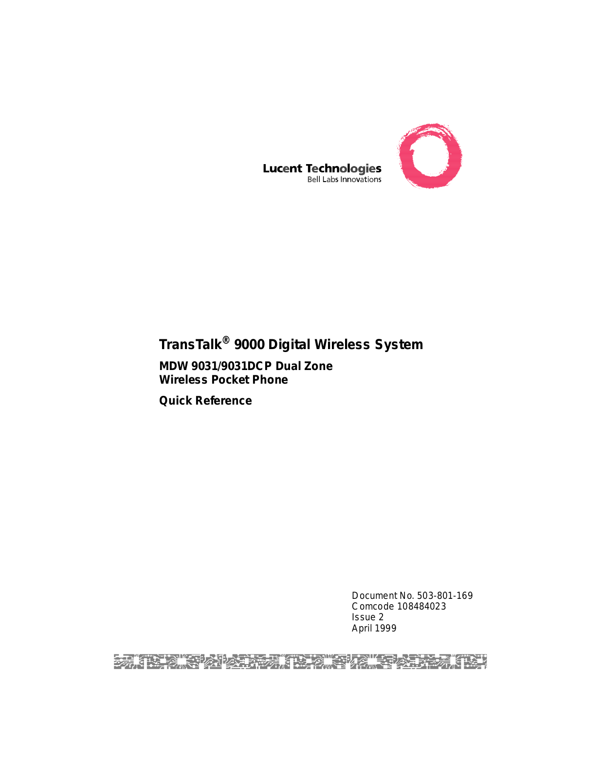 Lucent Technologies MDW 9031DCP User Manual