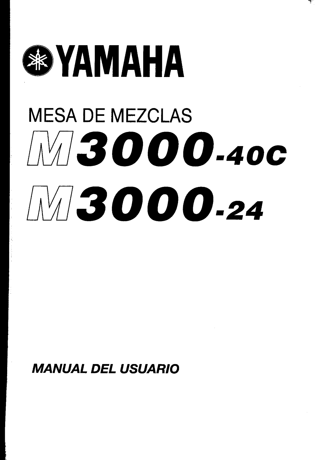 Yamaha M3000-40C, M3000-24 User Manual