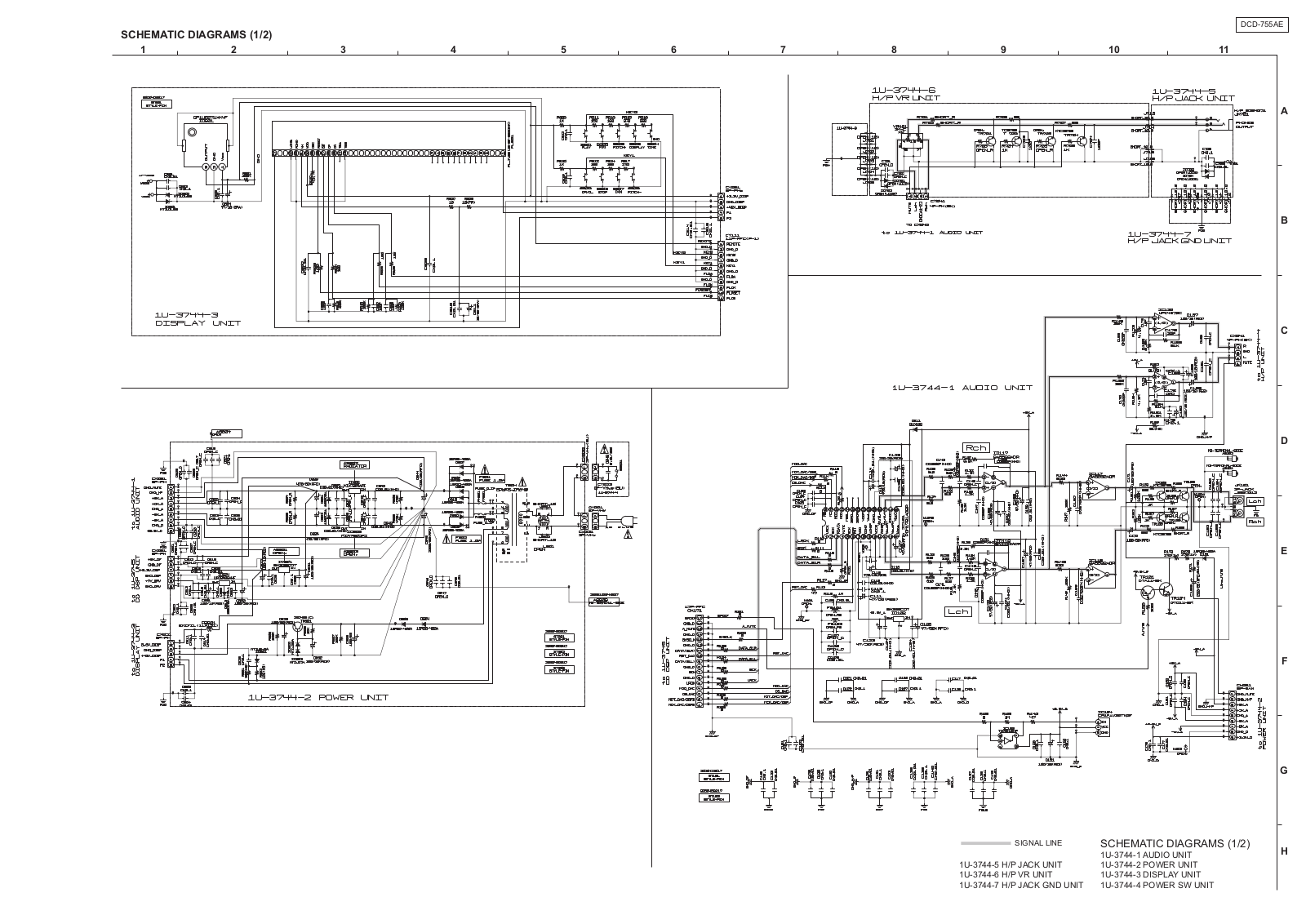 DENON DCD755 Service Manual