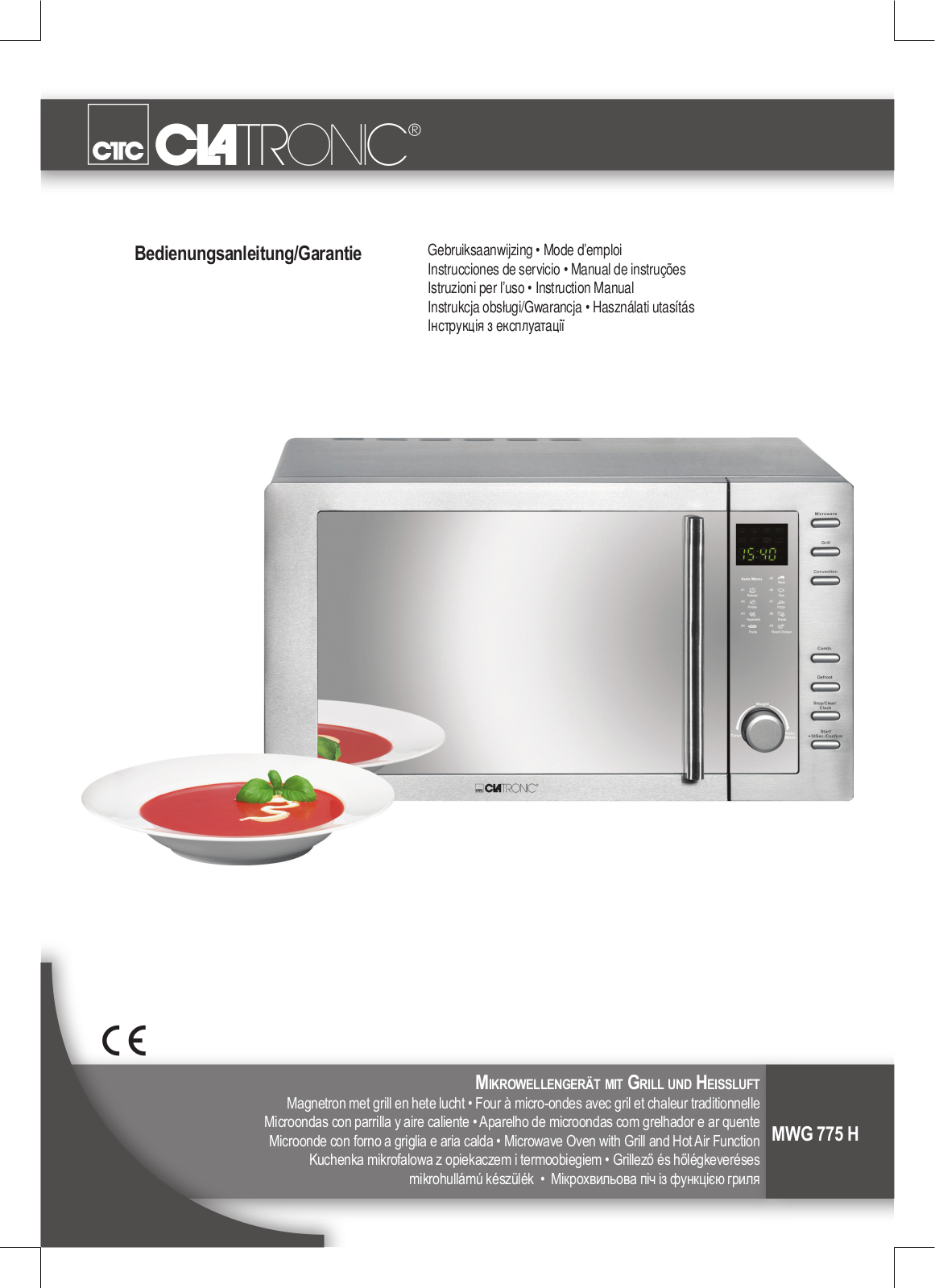 CLATRONIC MWG 775 H User Manual