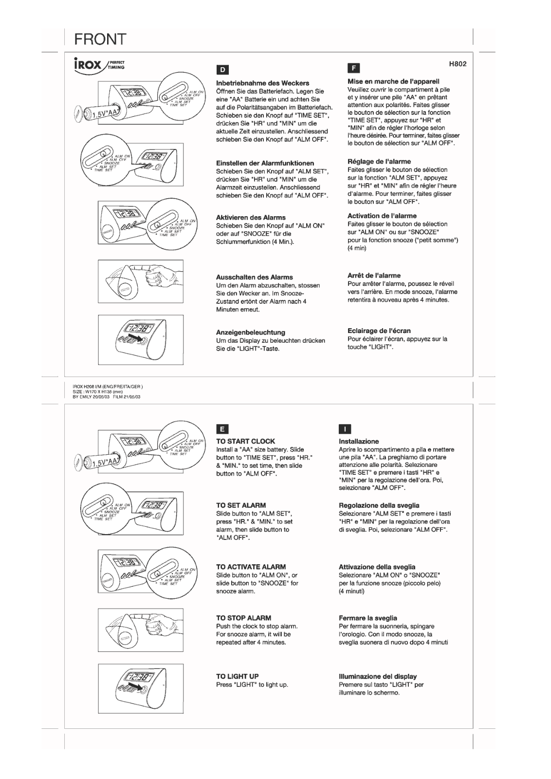 IROX FLIP FLOP User Manual