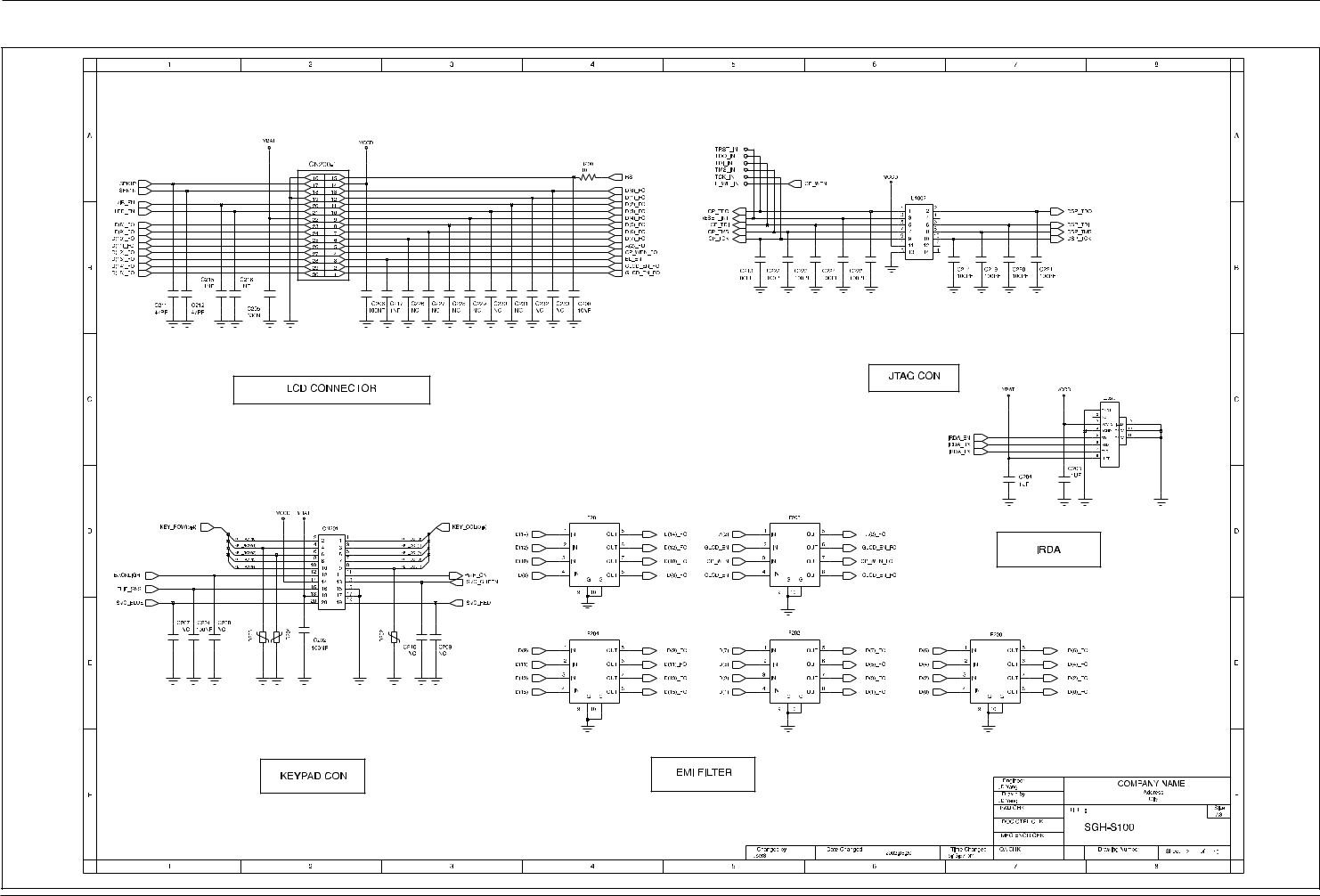 Samsung SGH-S100 Schematics