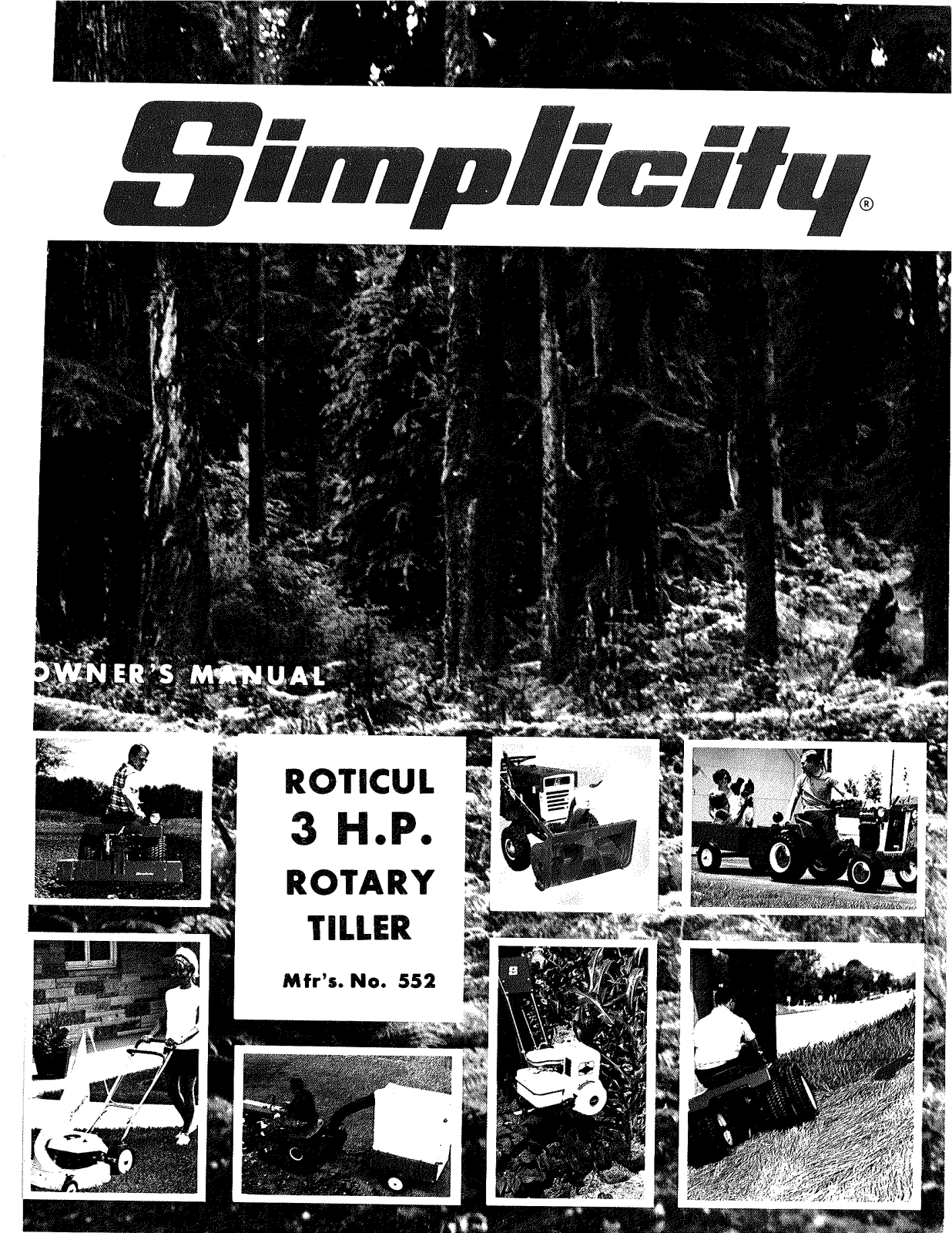 Simplicity 552 User Manual