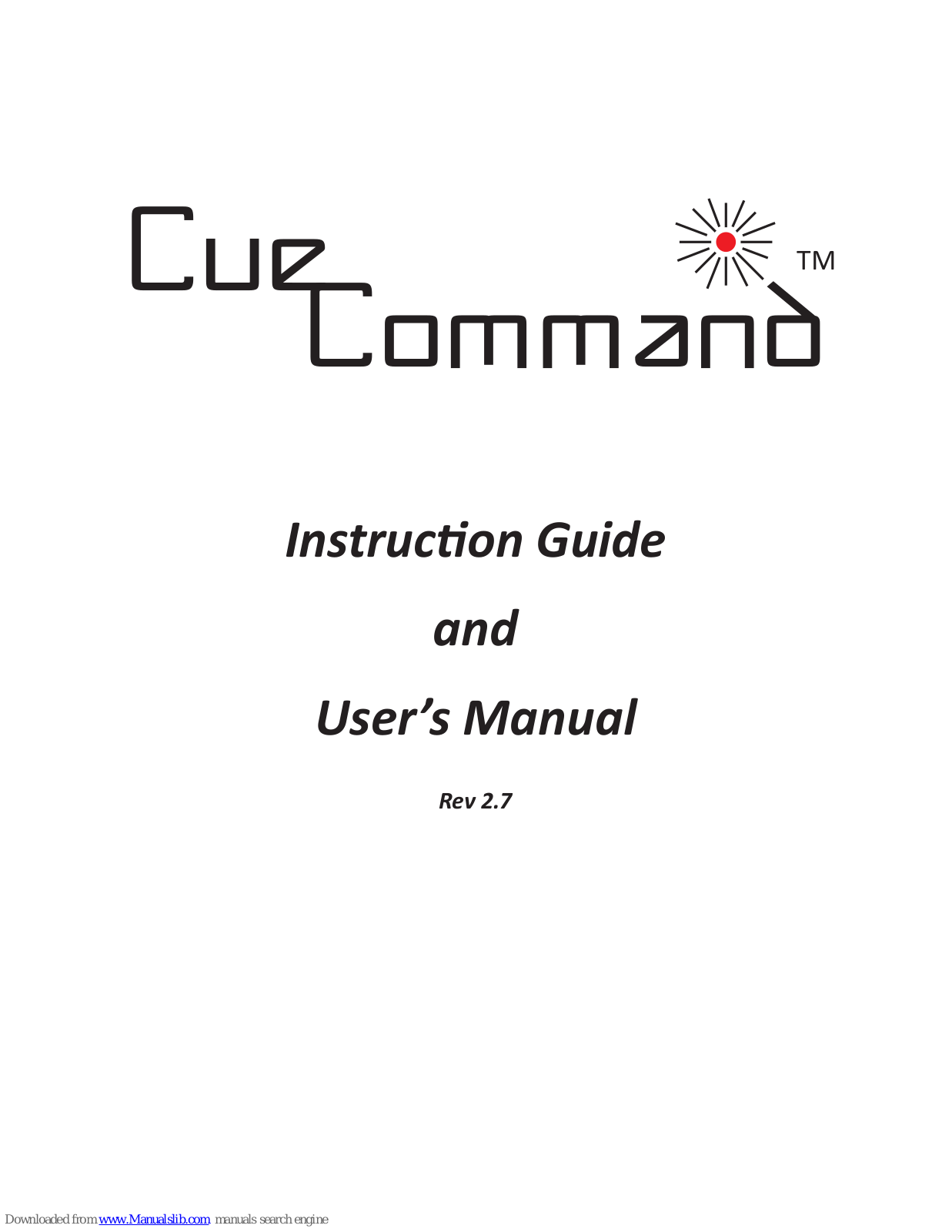 Deceptively Simple Cue Command Instructions Manual And User Manual