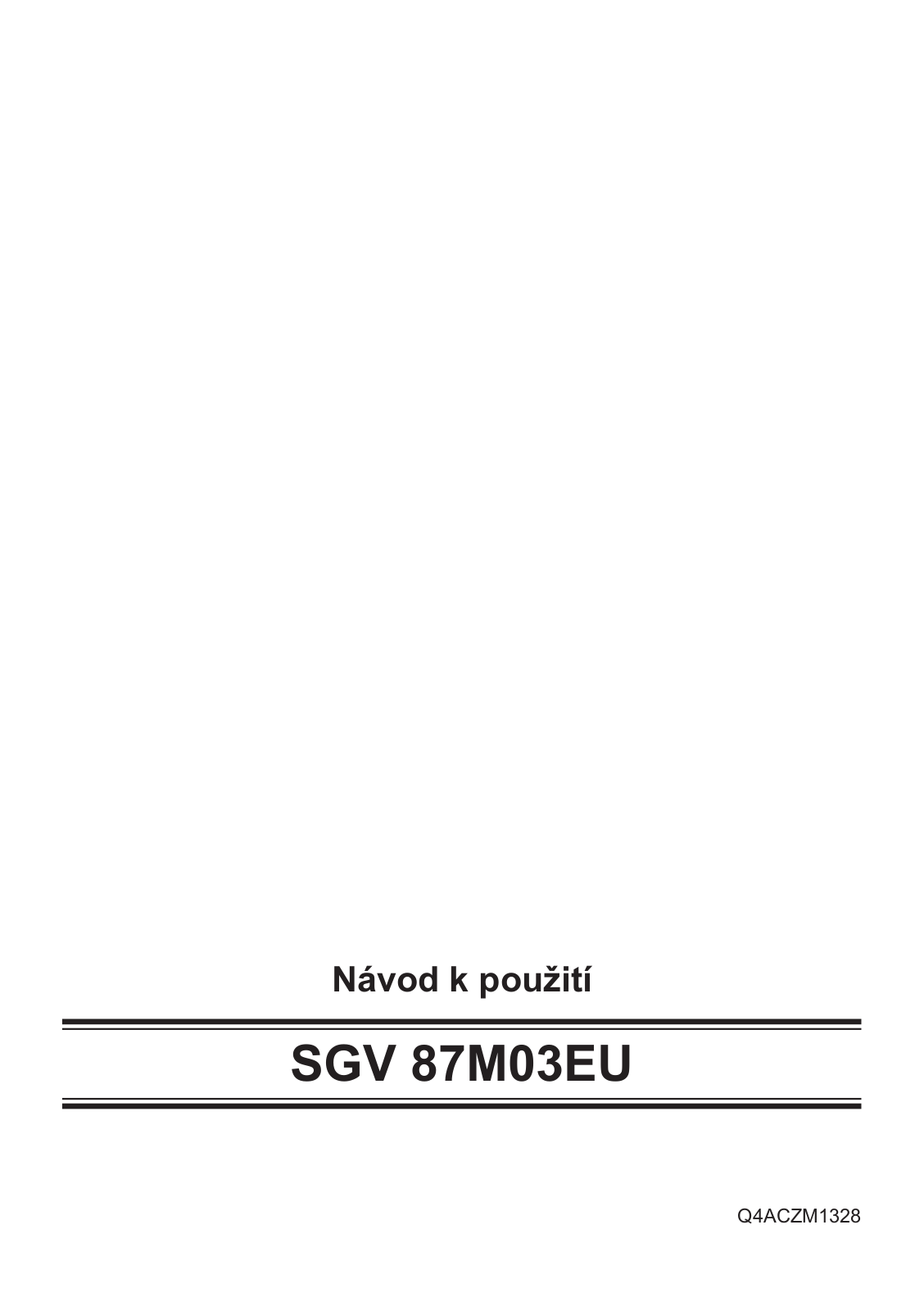 Bosch SGV87M03EU User Manual