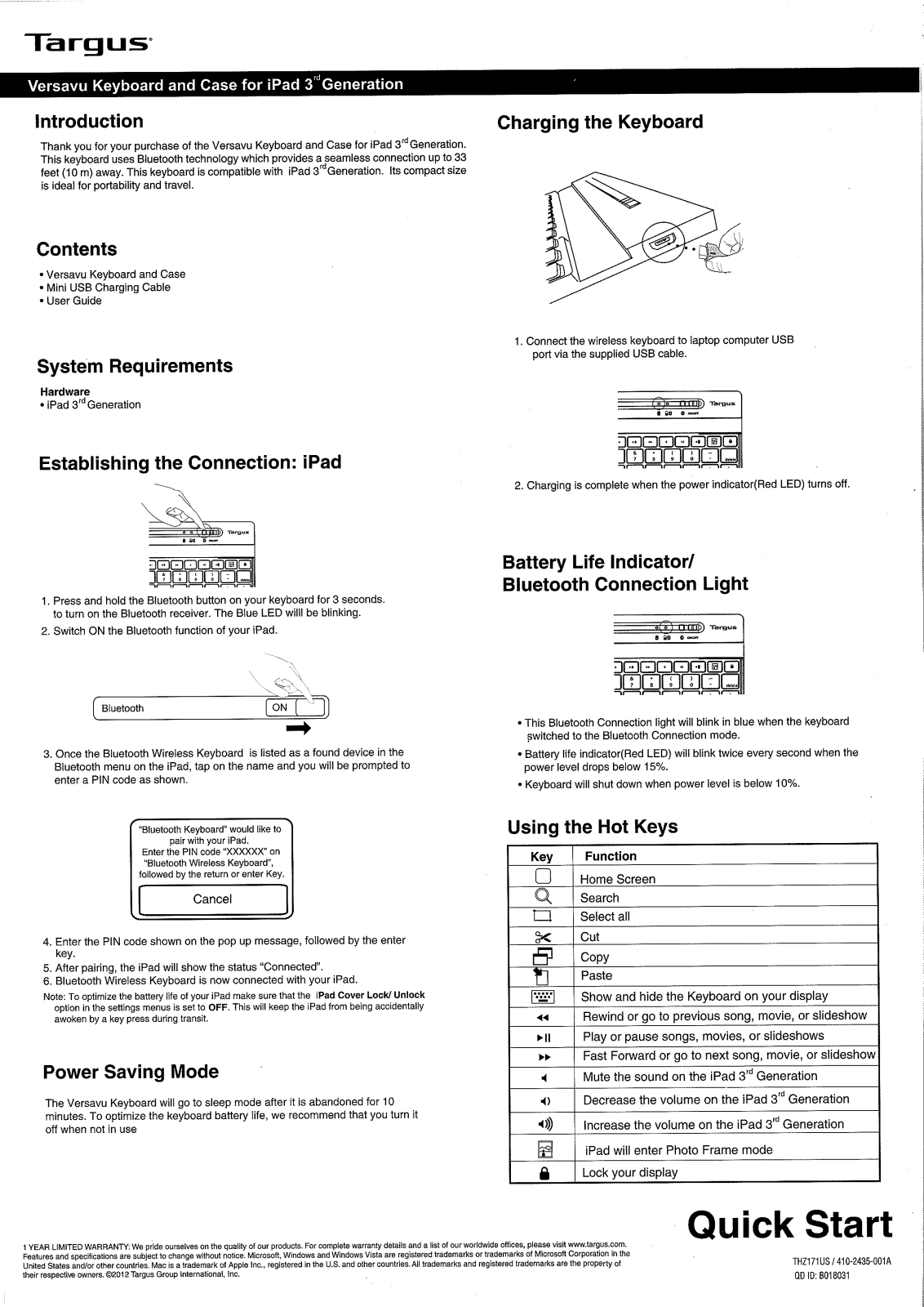 Targus 000037 User Manual