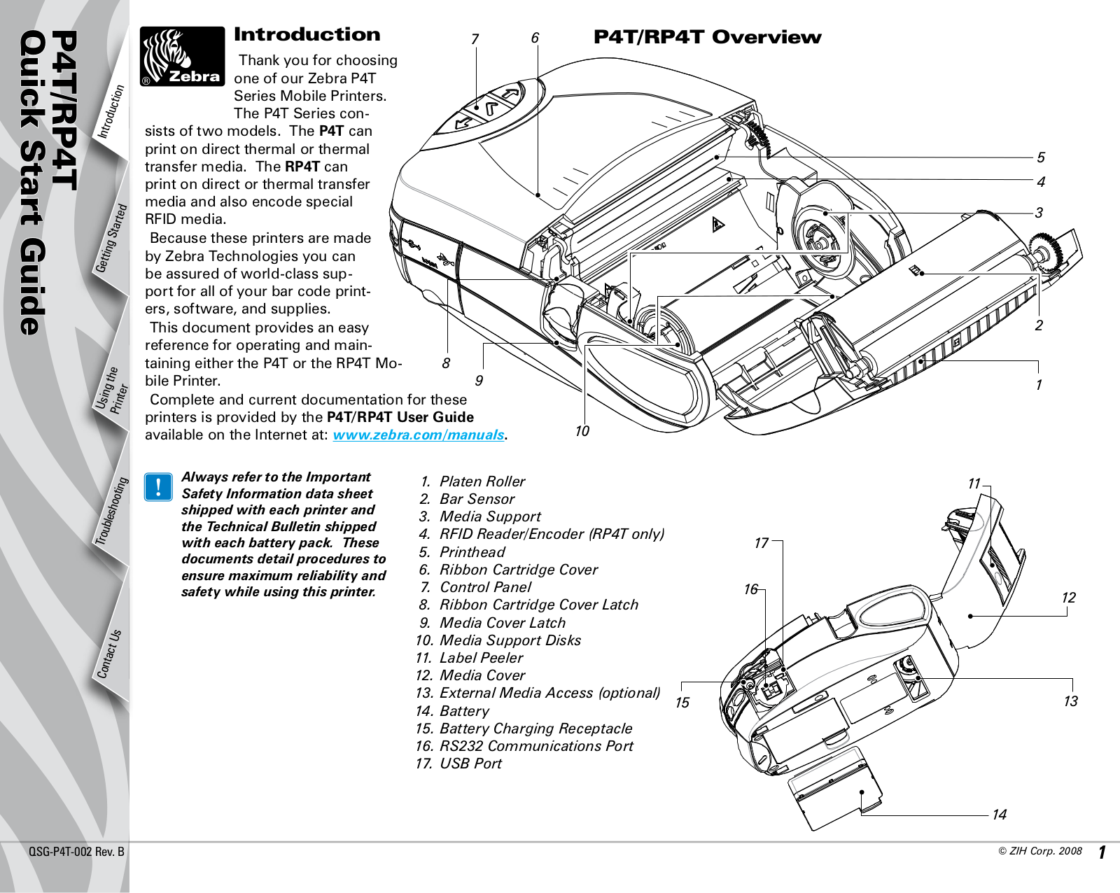 Zebra P4T User Manual