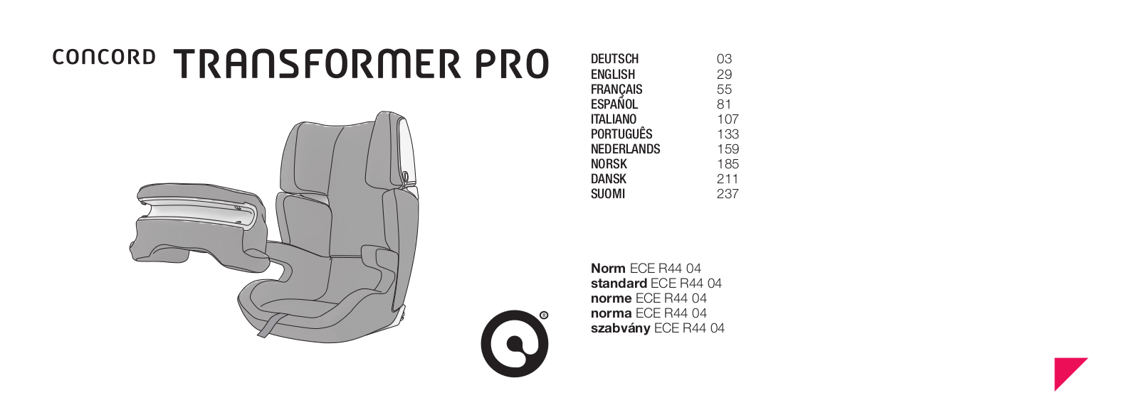 CONCORD TRANSFORMER PRO User Manual