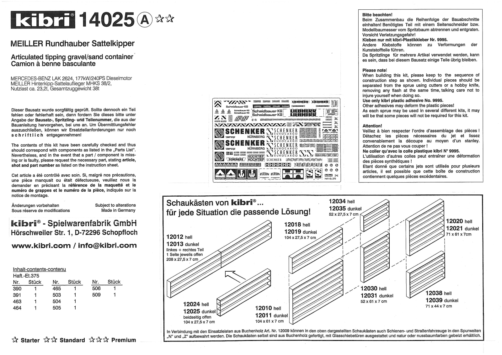 Kibri 14025 User Manual