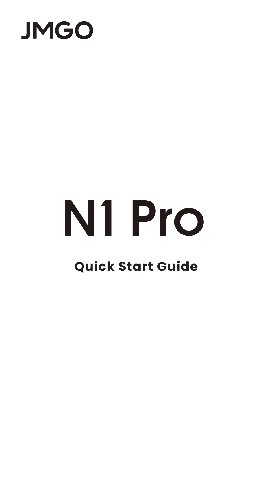 Jmgo N1 Pro Quick Start Guide - ManualMachine.com