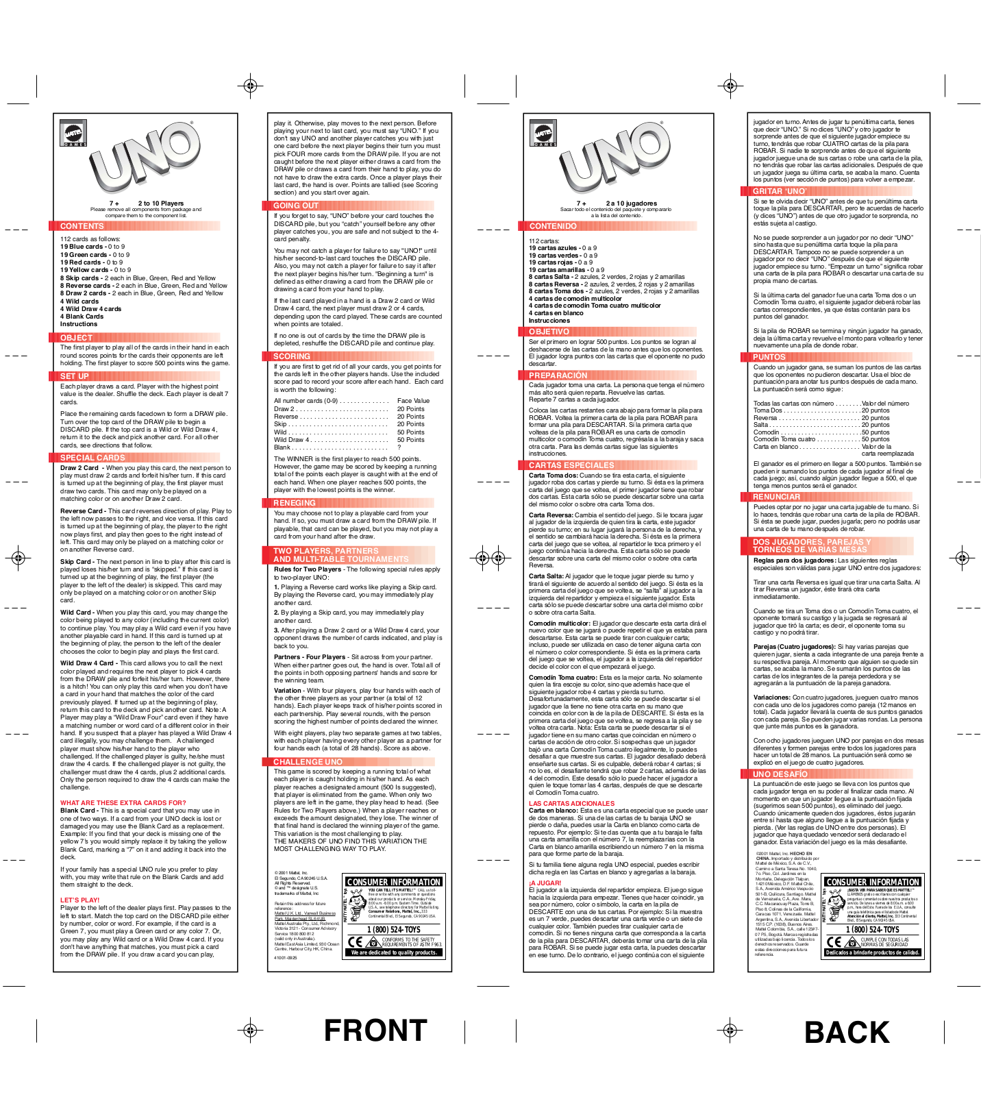 Fisher-Price 42001 Instruction Sheet