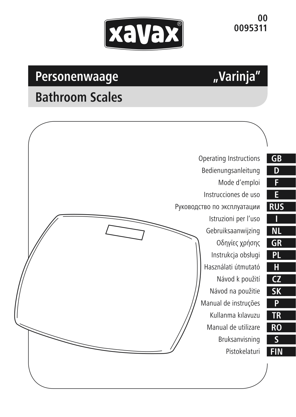 Xavax Varinja User Manual