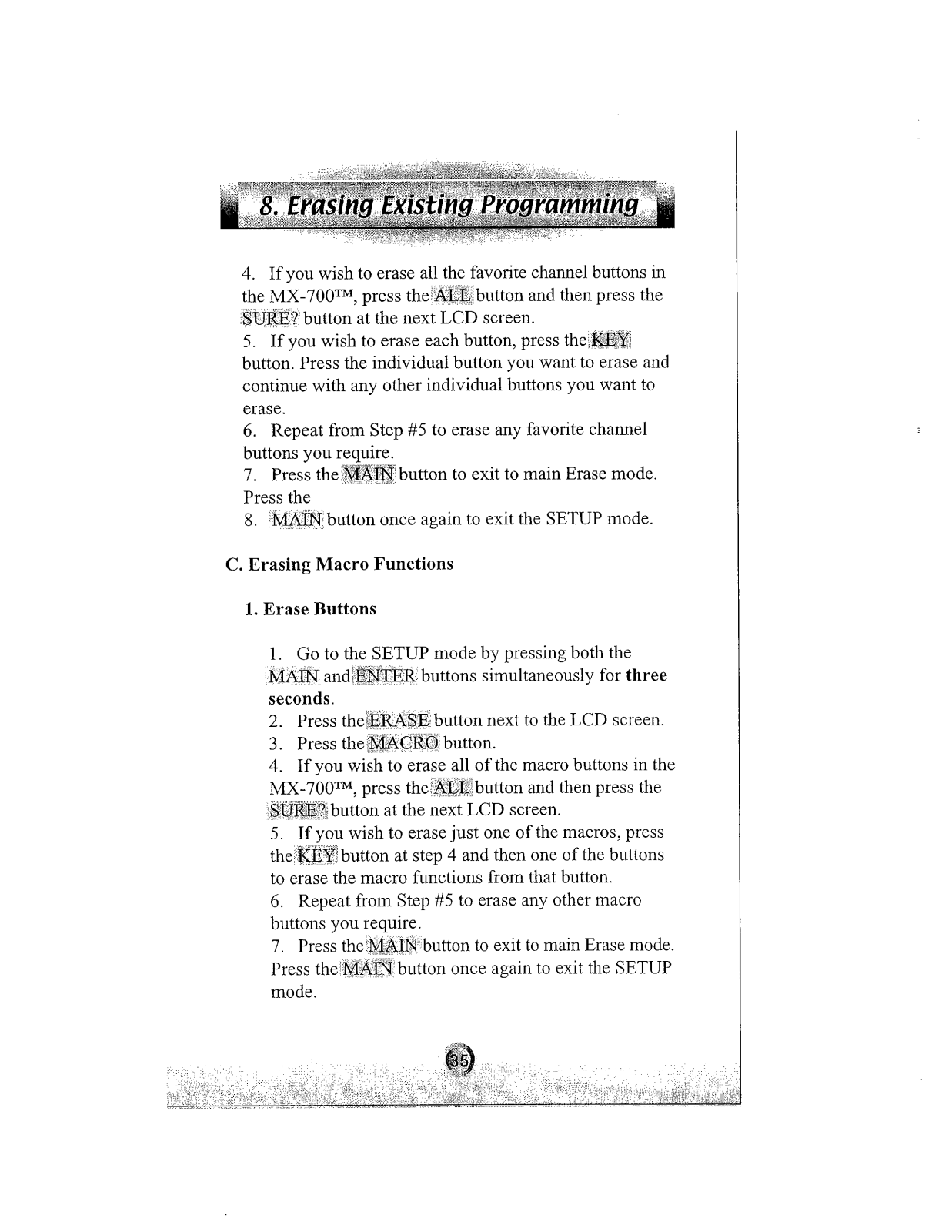 Ohsung Electronics URCMX200 Users Manual