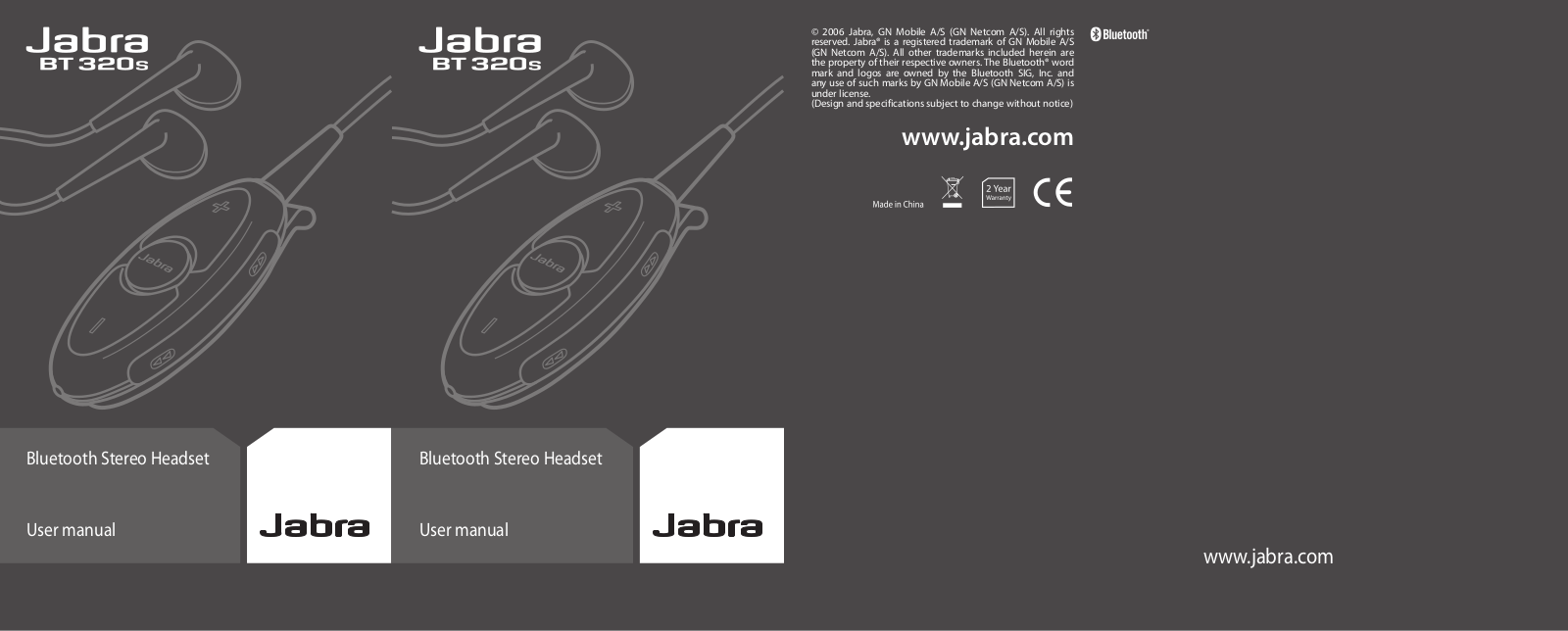 Jabra BT320s User Manual