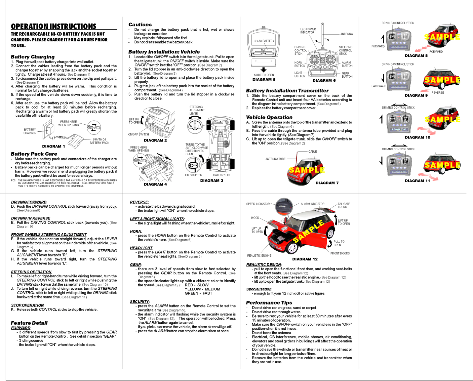 Scientific Toys E894 Users Manual