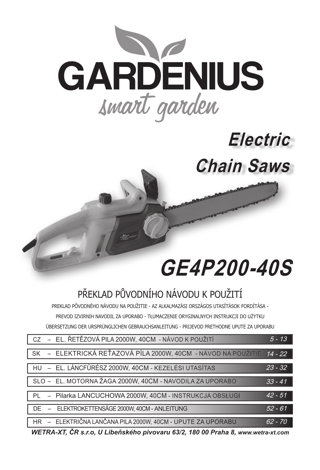 Gardenius GE4P200-40S User Manual