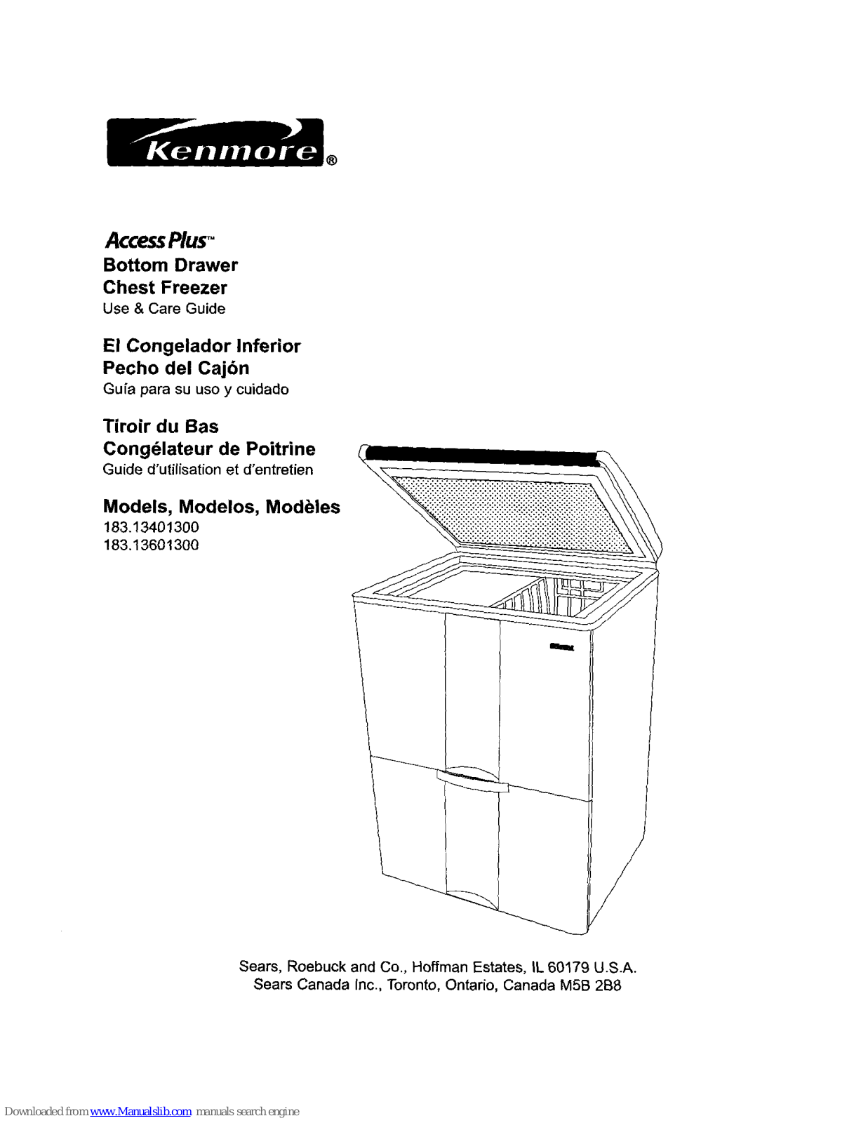 Kenmore AccessPlus 183.13401300, AccessPlus 183.13601300 Use And Care Manual - ManualMachine.com