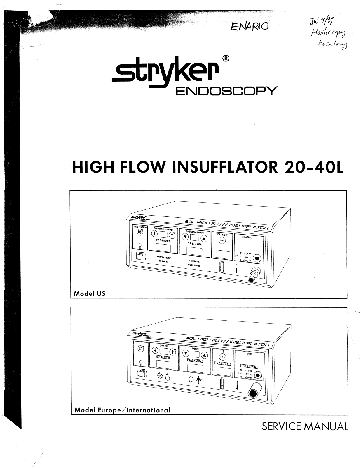 Stryker 30L, 20L, 40L Service Manual