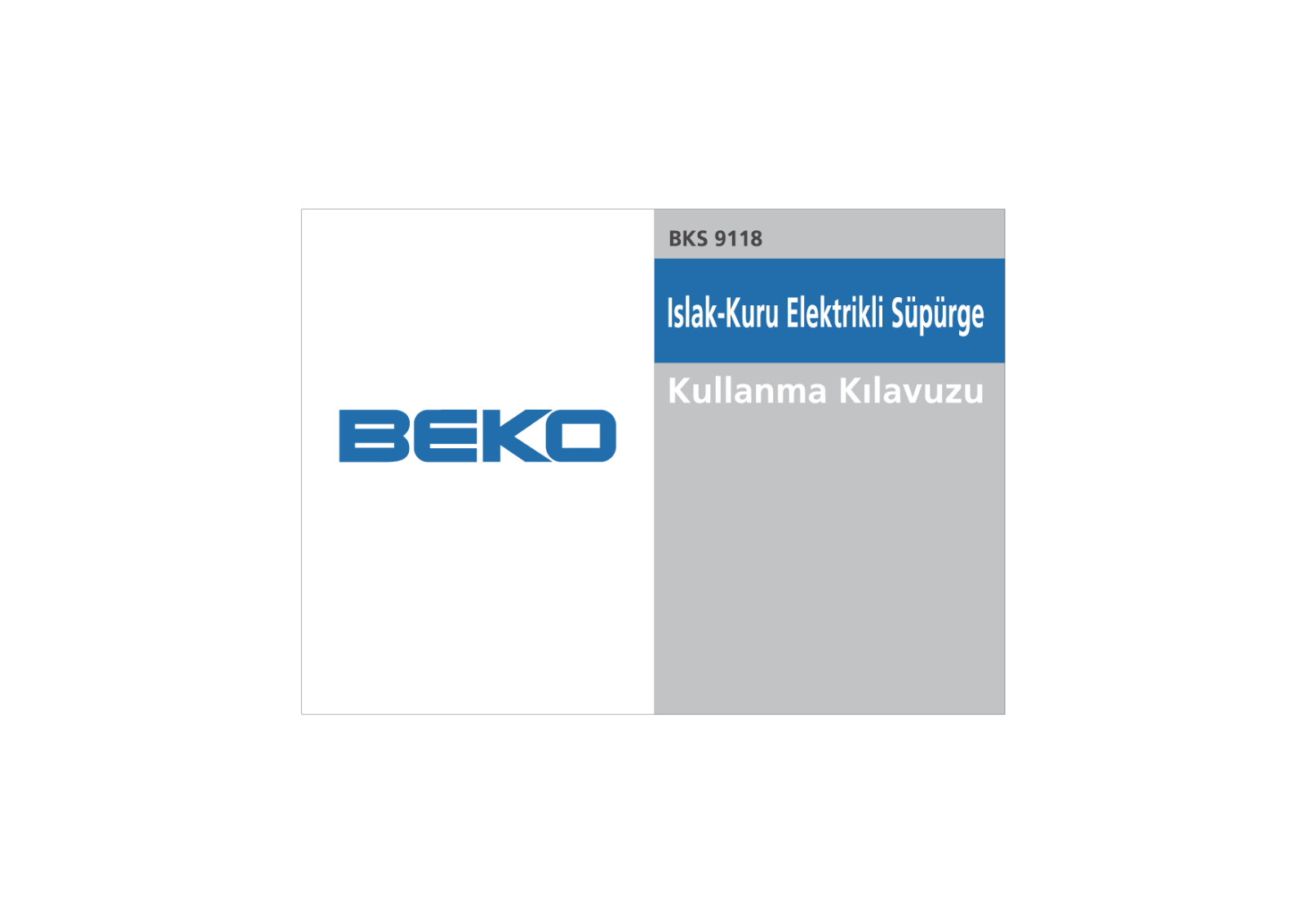 Beko BKS 9118 User Manual