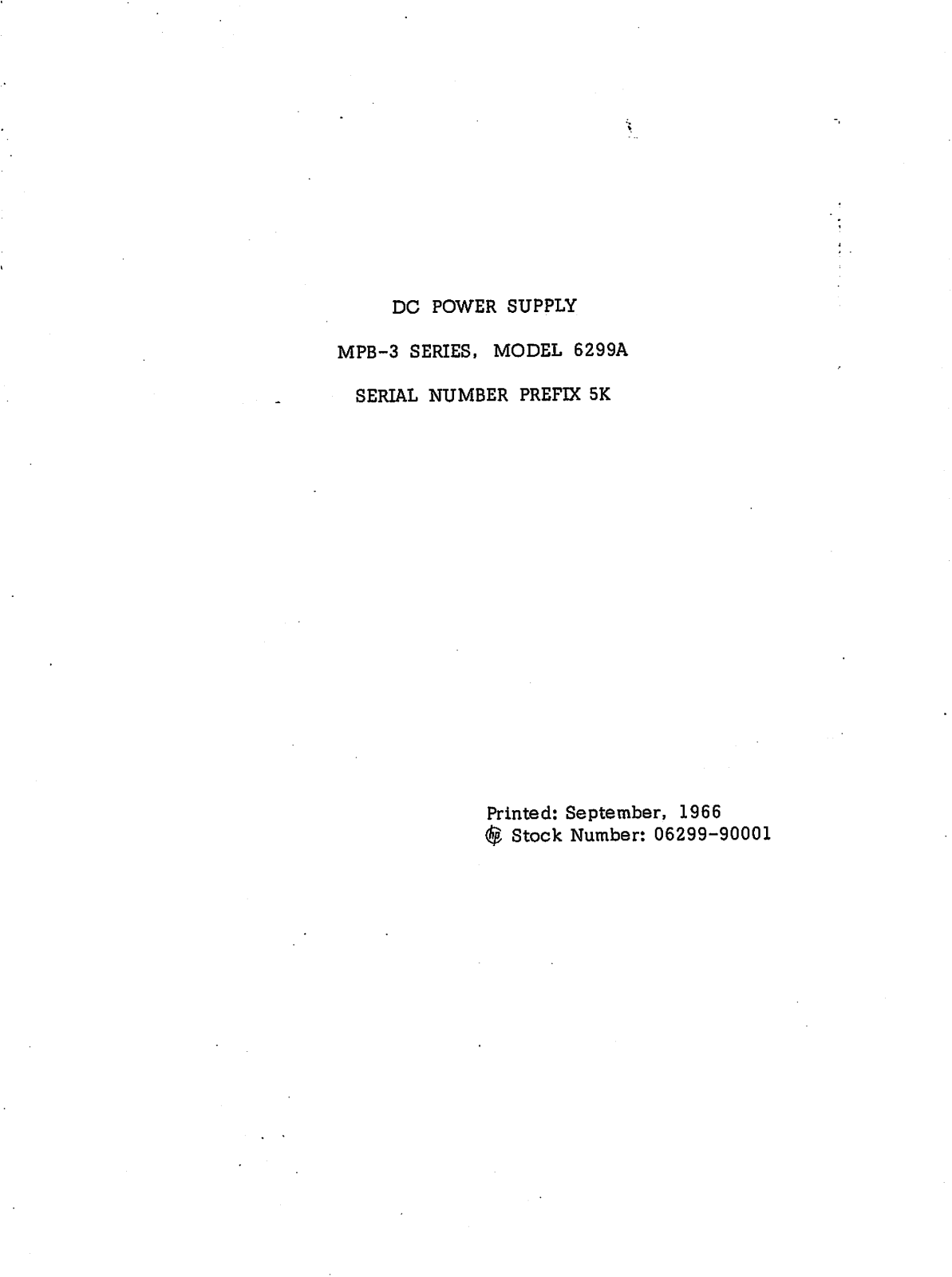 Agilent 6299A Data Sheet