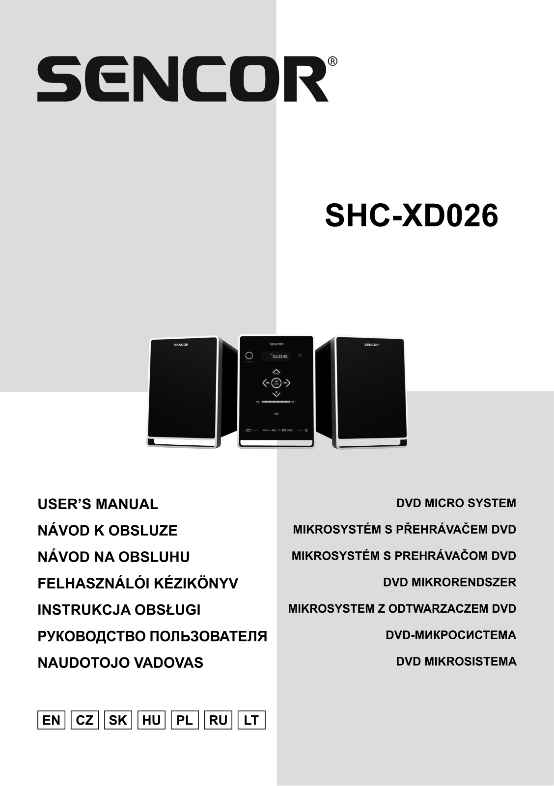 Sencor SHC XD026 User Manual