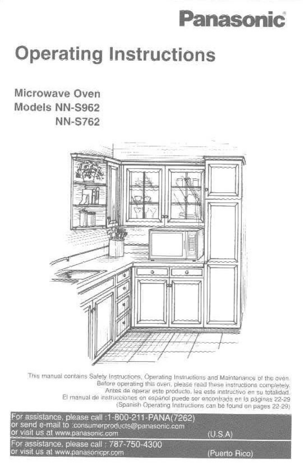 Panasonic Nn-s762, Nn-s962 Owner's Manual