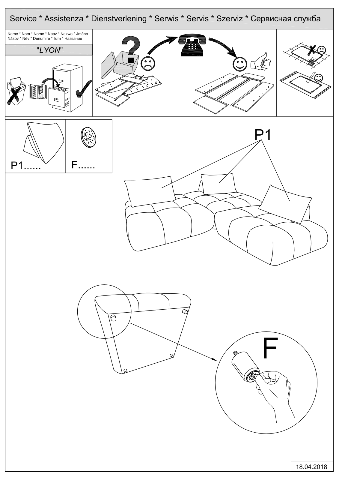 Guido Maria Kretschmer Lyon Assembly instructions