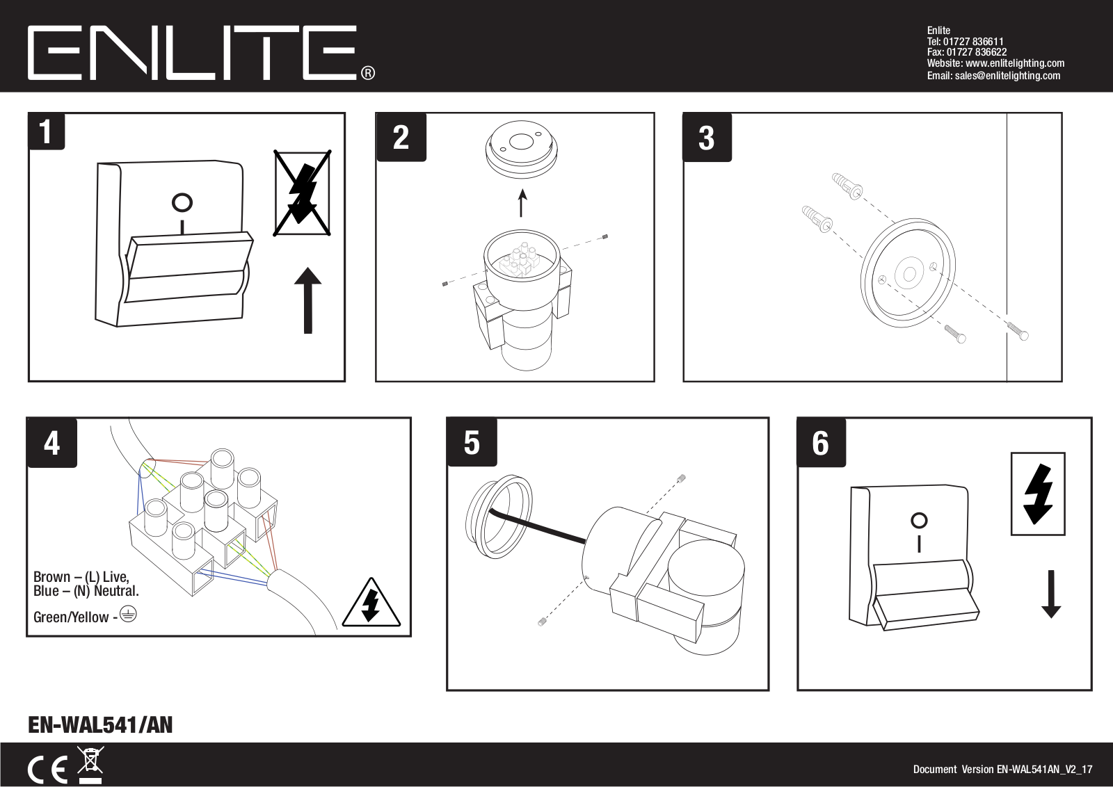 Enlite EN-WAL541 Installation Instructions - ManualMachine.com
