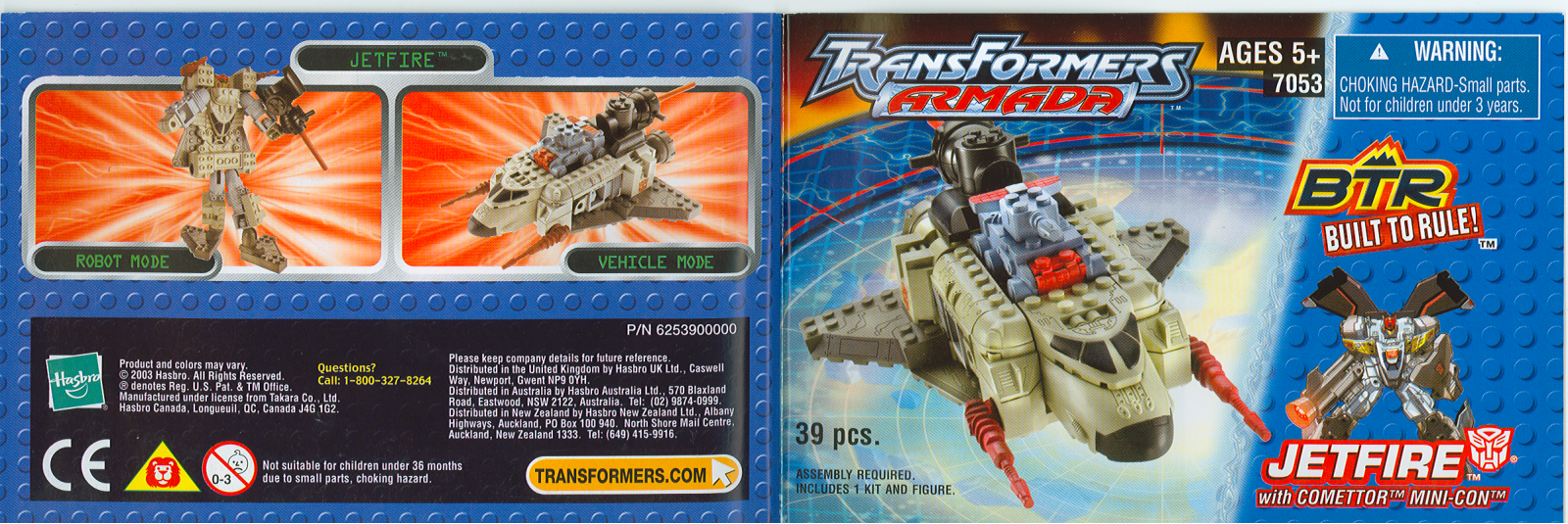 HASBRO Built to Rule Transformers Armada Jetfire User Manual