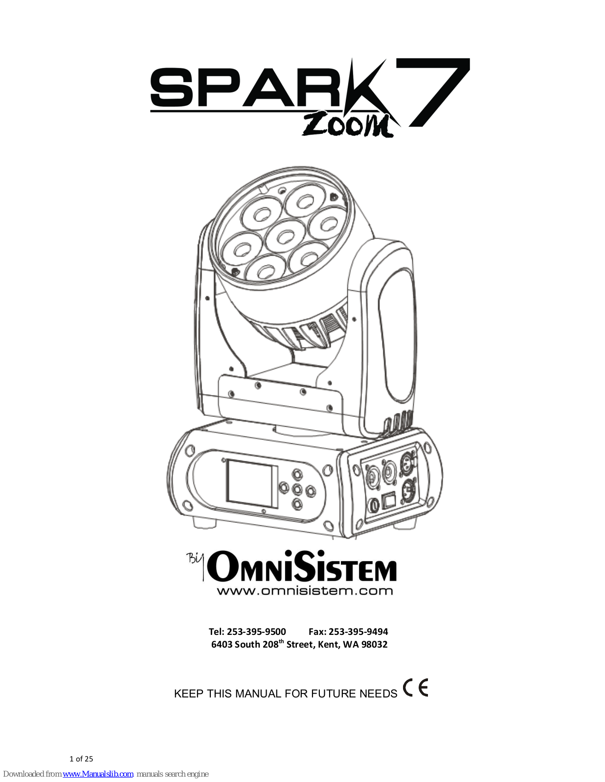 OmniSistem Spark 7 Zoom User Manual