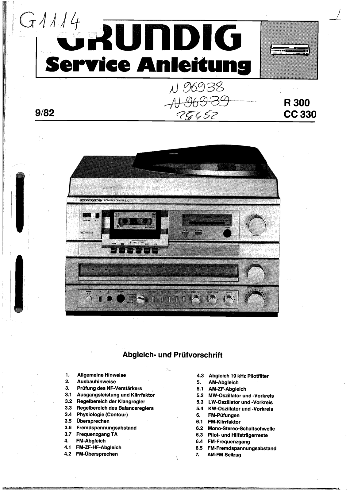 Grundig R-300 Service Manual