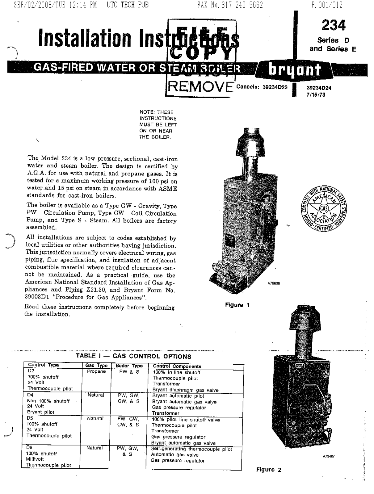 Bryant 234 User Manual